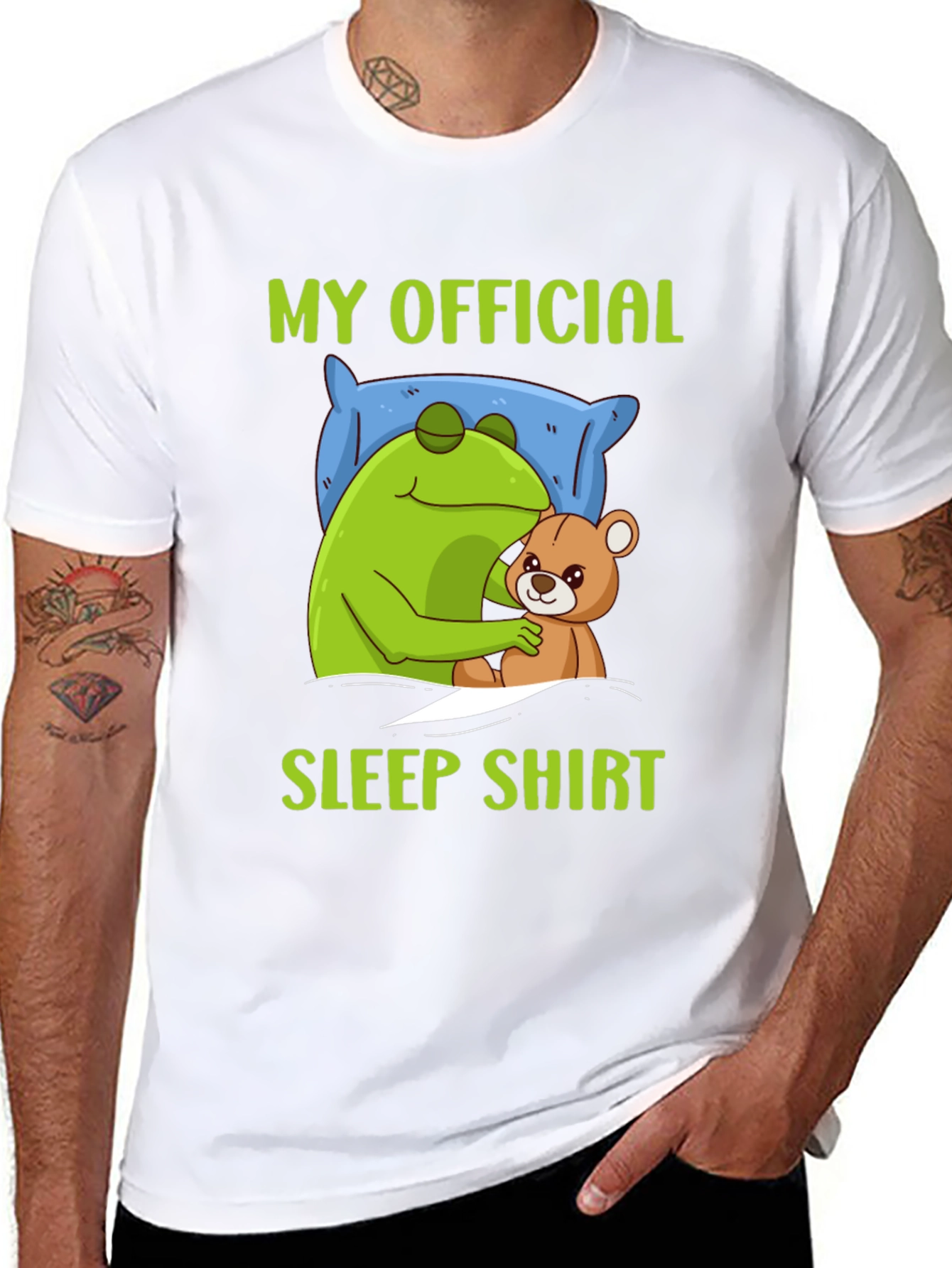 My Official Sleep Shirt - Frog & Teddy Bear