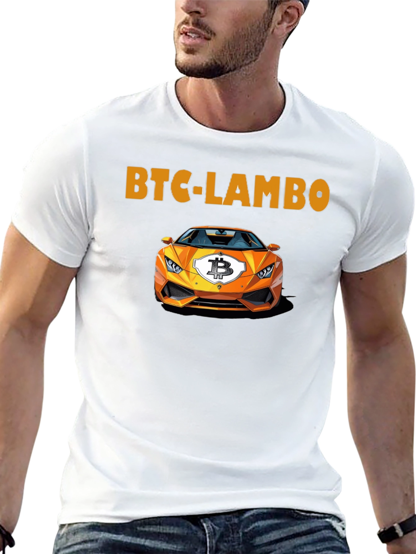 BTC Lambo T-Shirt - Crypto Enthusiast Apparel