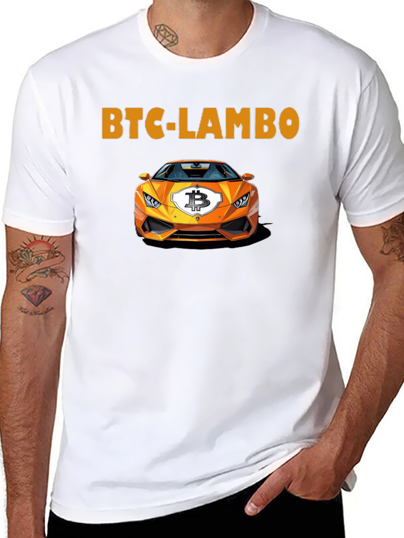 BTC Lambo T-Shirt - Crypto Enthusiast Apparel