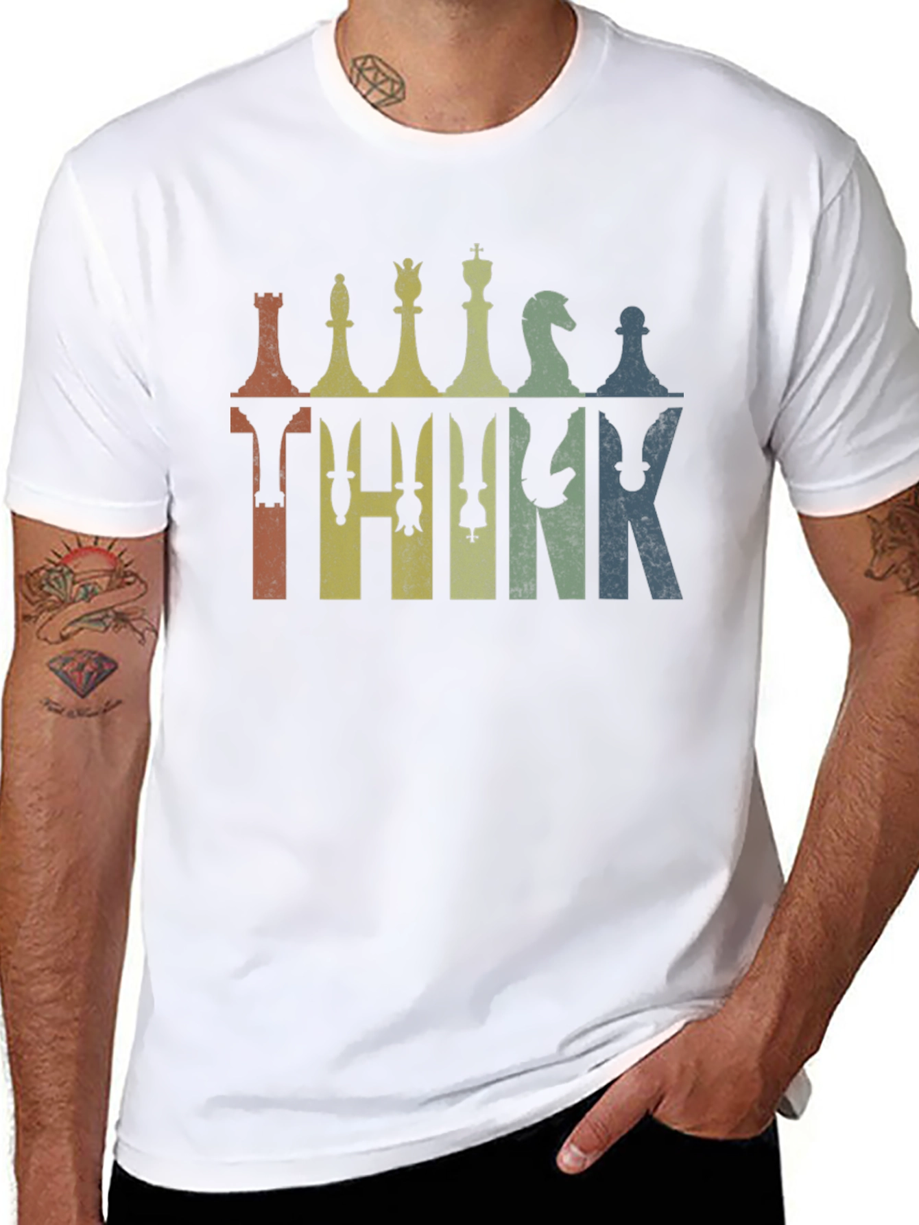 Chess Think Graphic T-Shirt - Unique Design