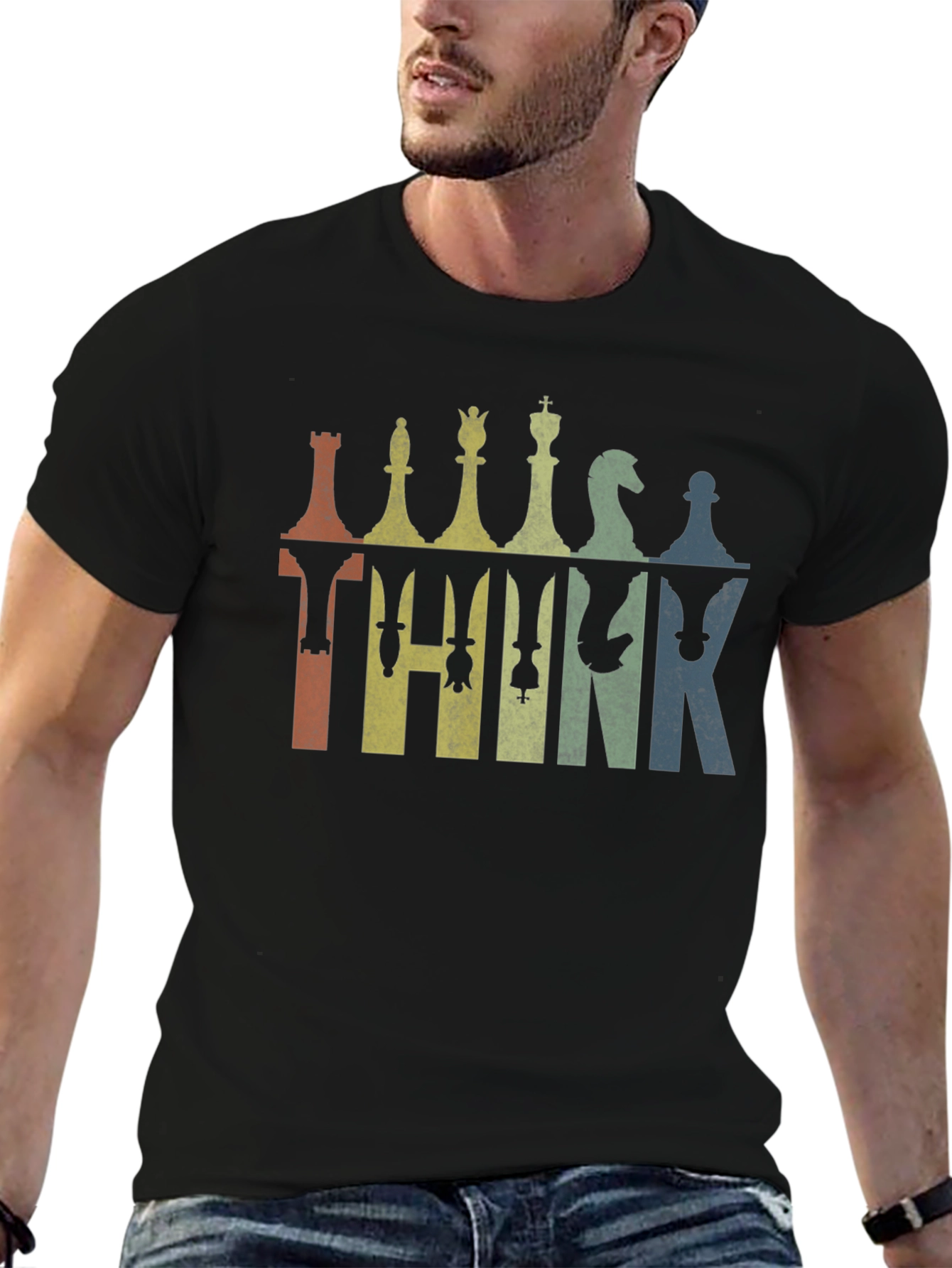 Chess Think Graphic T-Shirt - Unique Design
