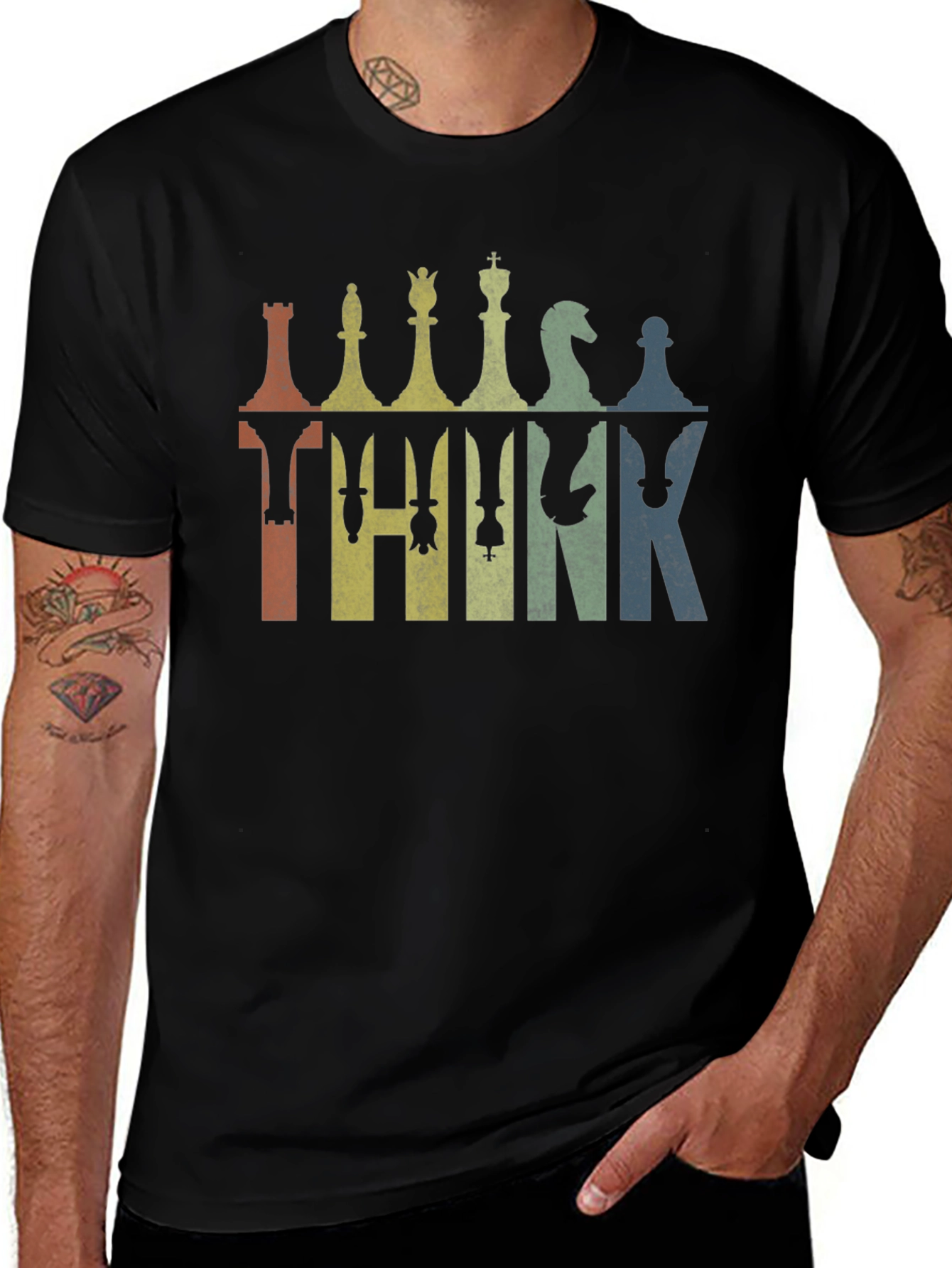 Chess Think Graphic T-Shirt - Unique Design