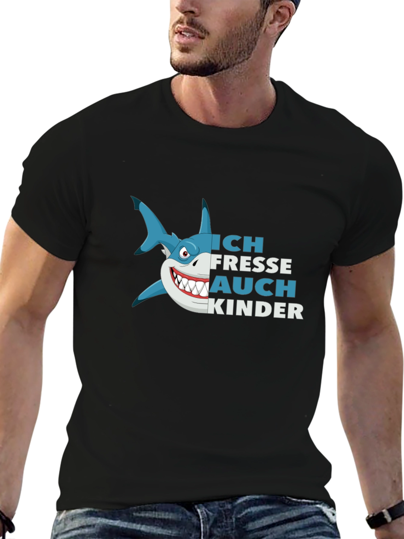 Ich Fresse Auch Kinder Shark Graphic Tee