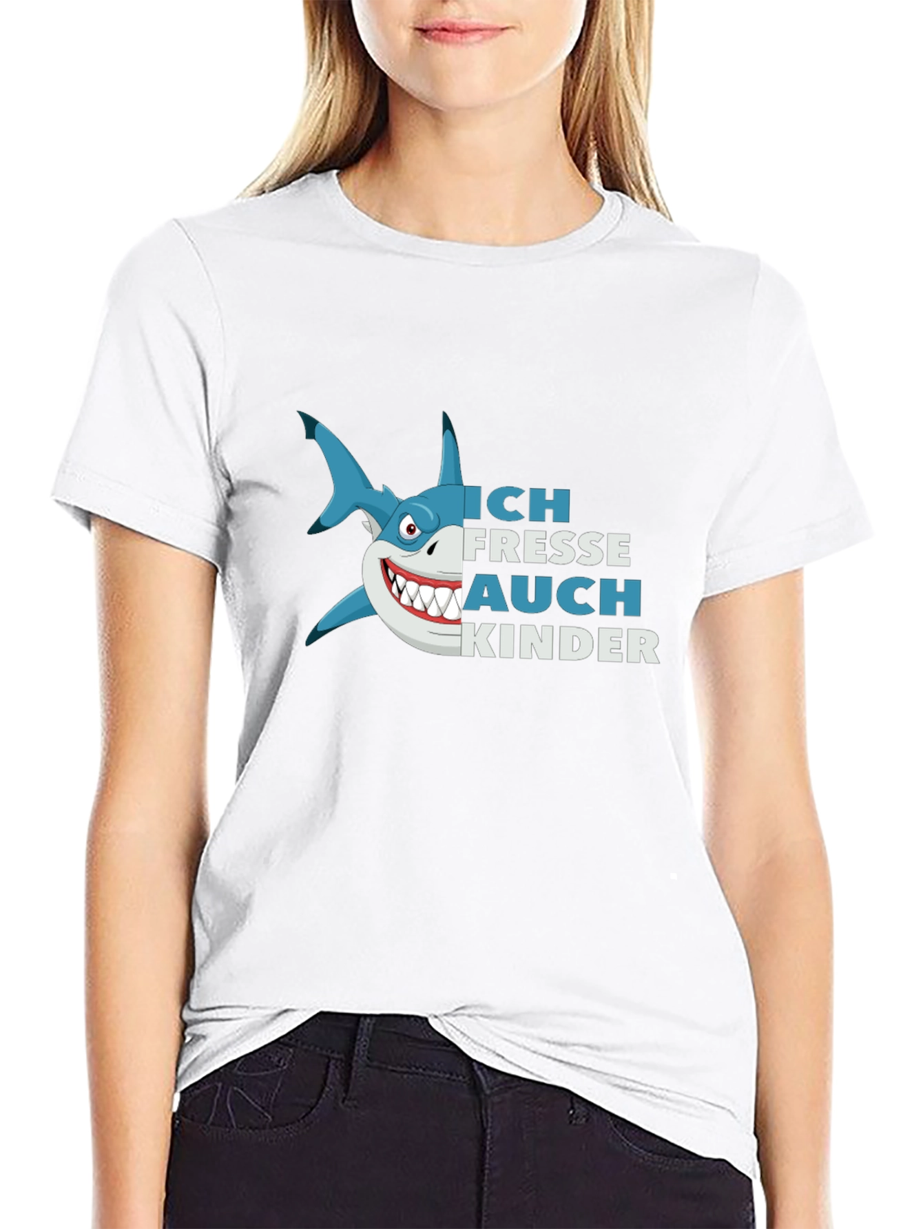 Ich Fresse Auch Kinder Shark Graphic Tee