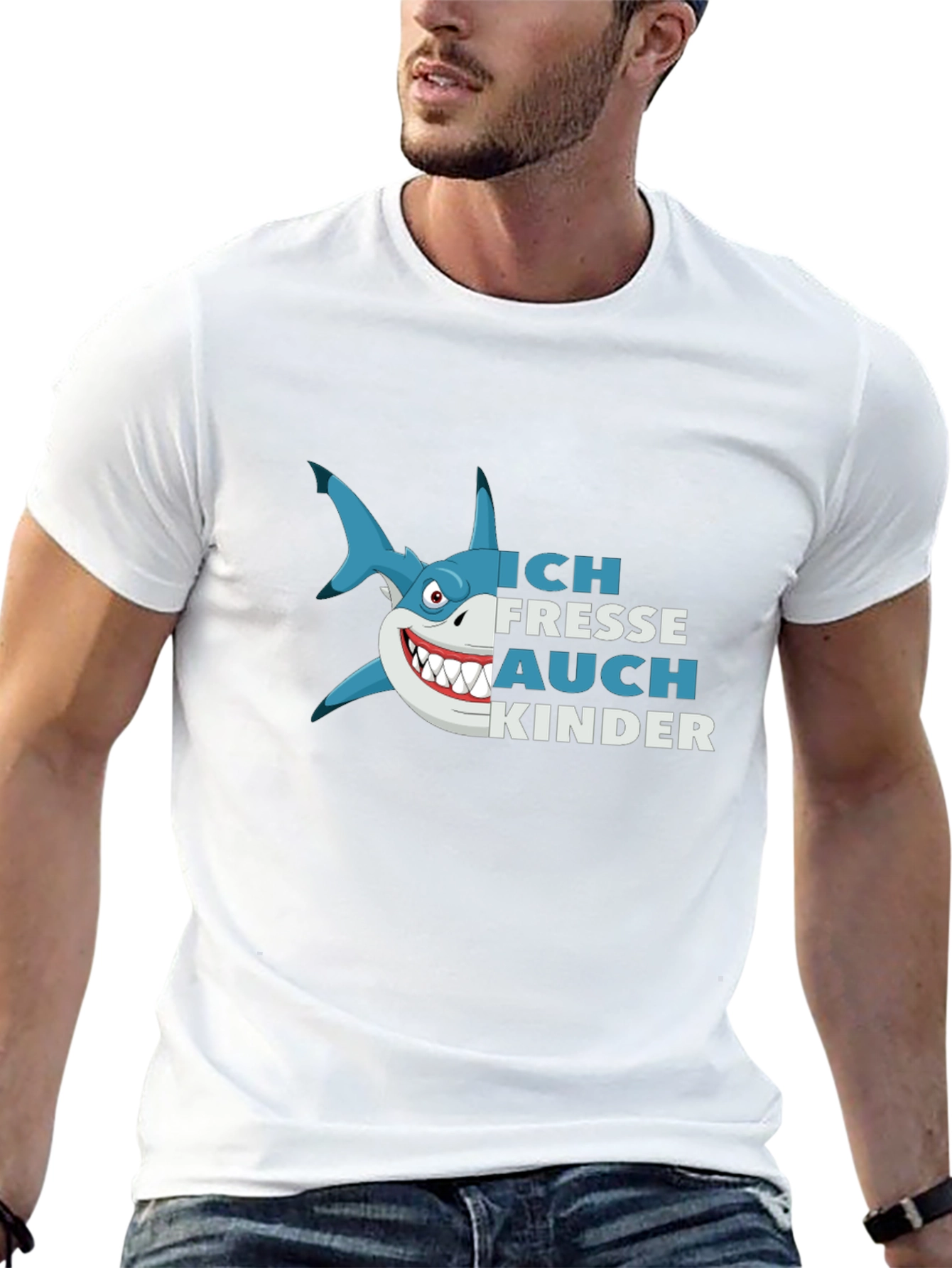 Ich Fresse Auch Kinder Shark Graphic Tee