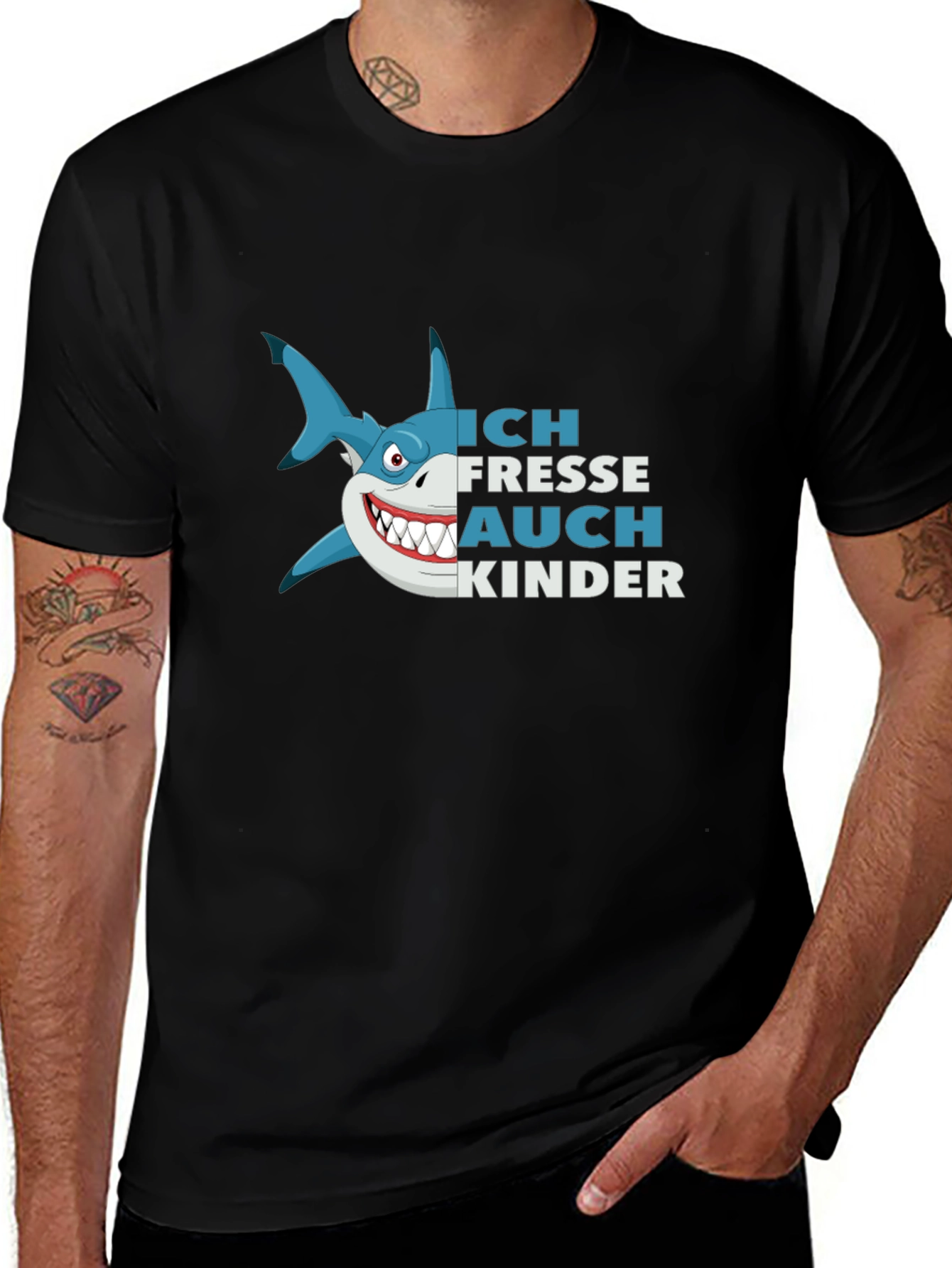 Ich Fresse Auch Kinder Shark Graphic Tee