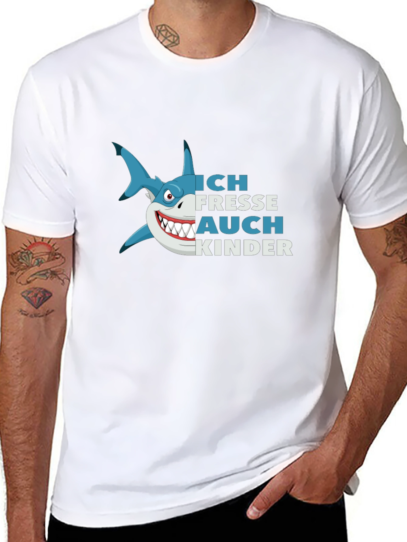 Ich Fresse Auch Kinder Shark Graphic Tee