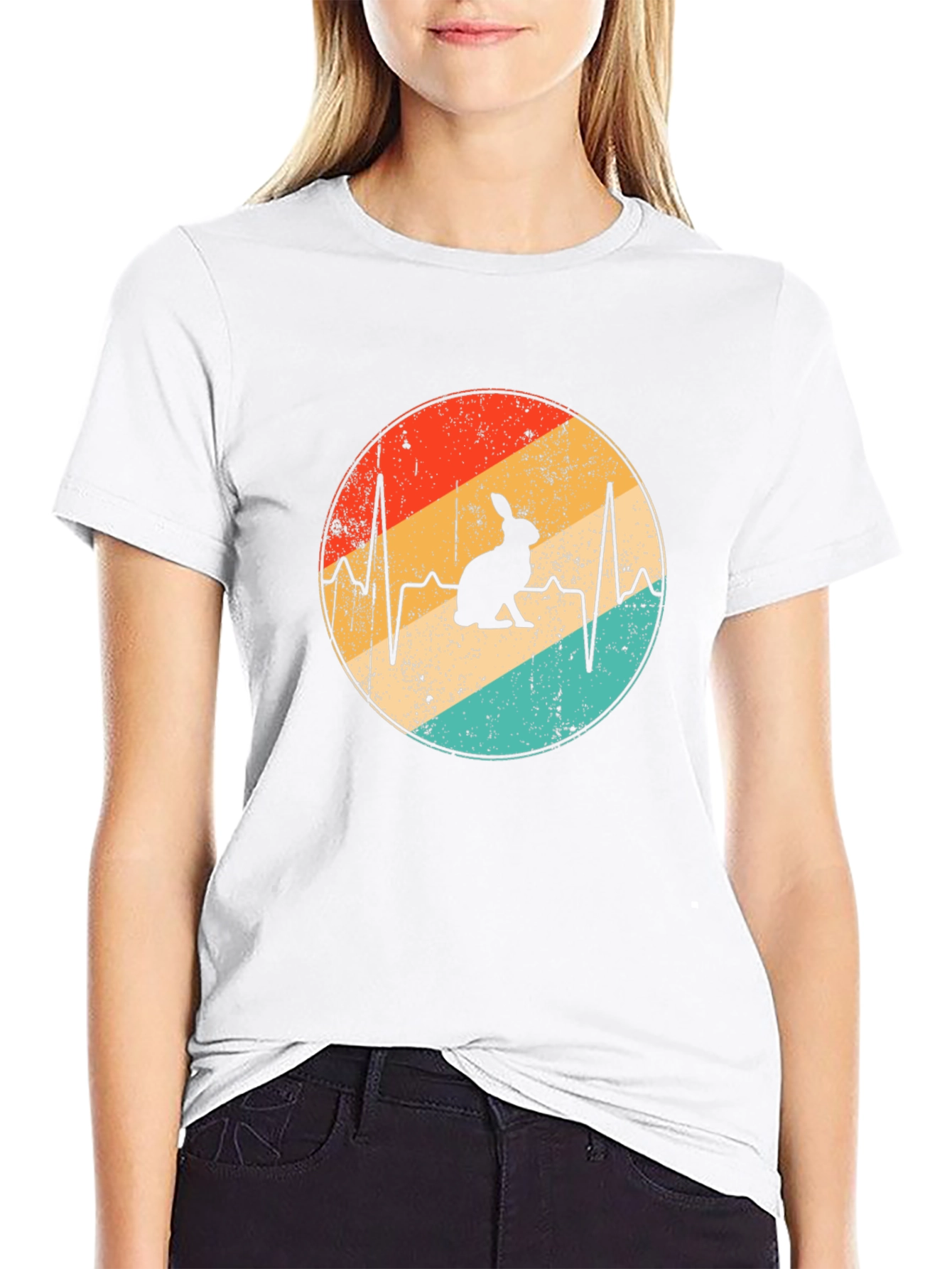 Rabbit Heartbeat Graphic Tee