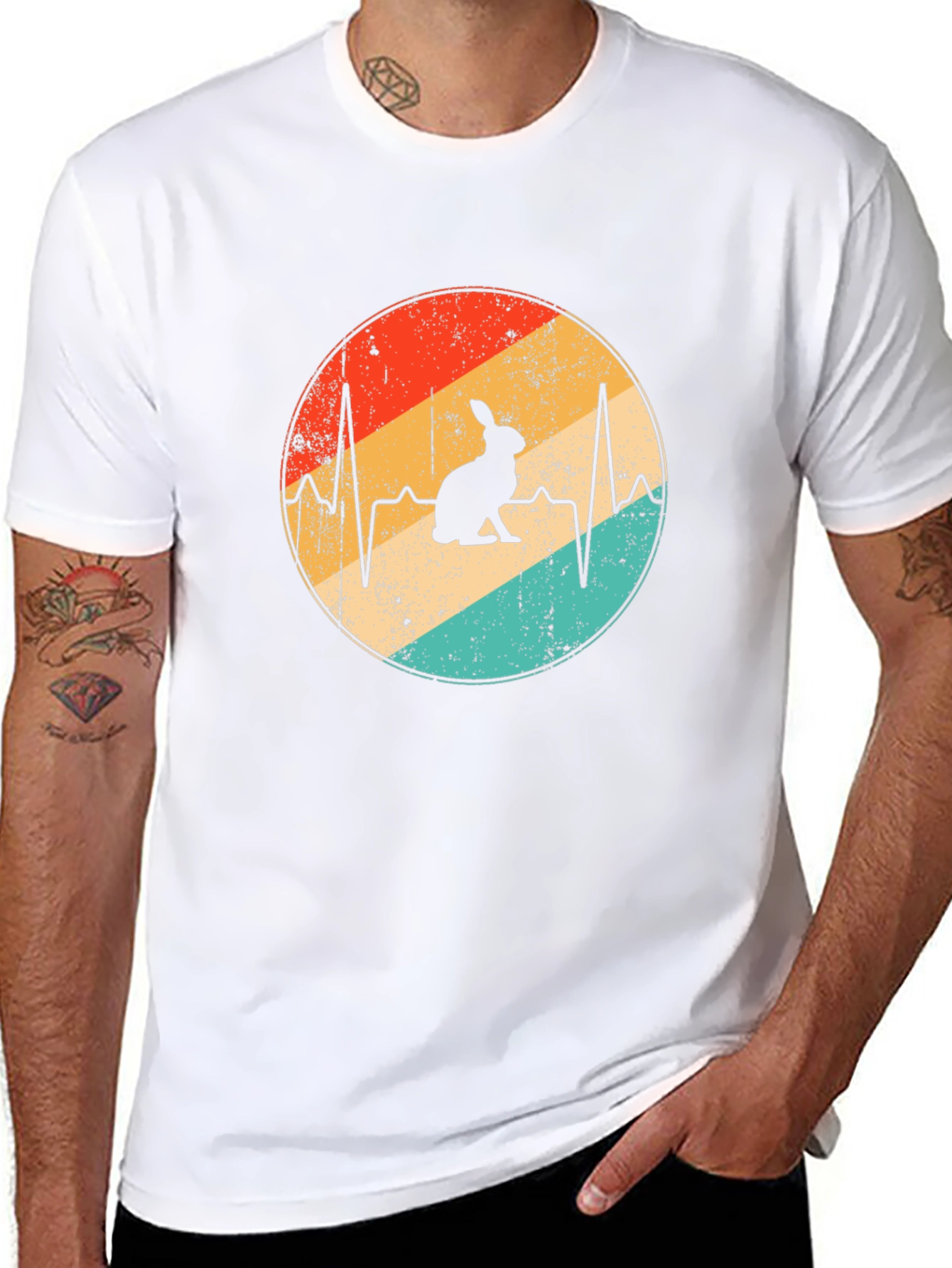 Rabbit Heartbeat Graphic Tee
