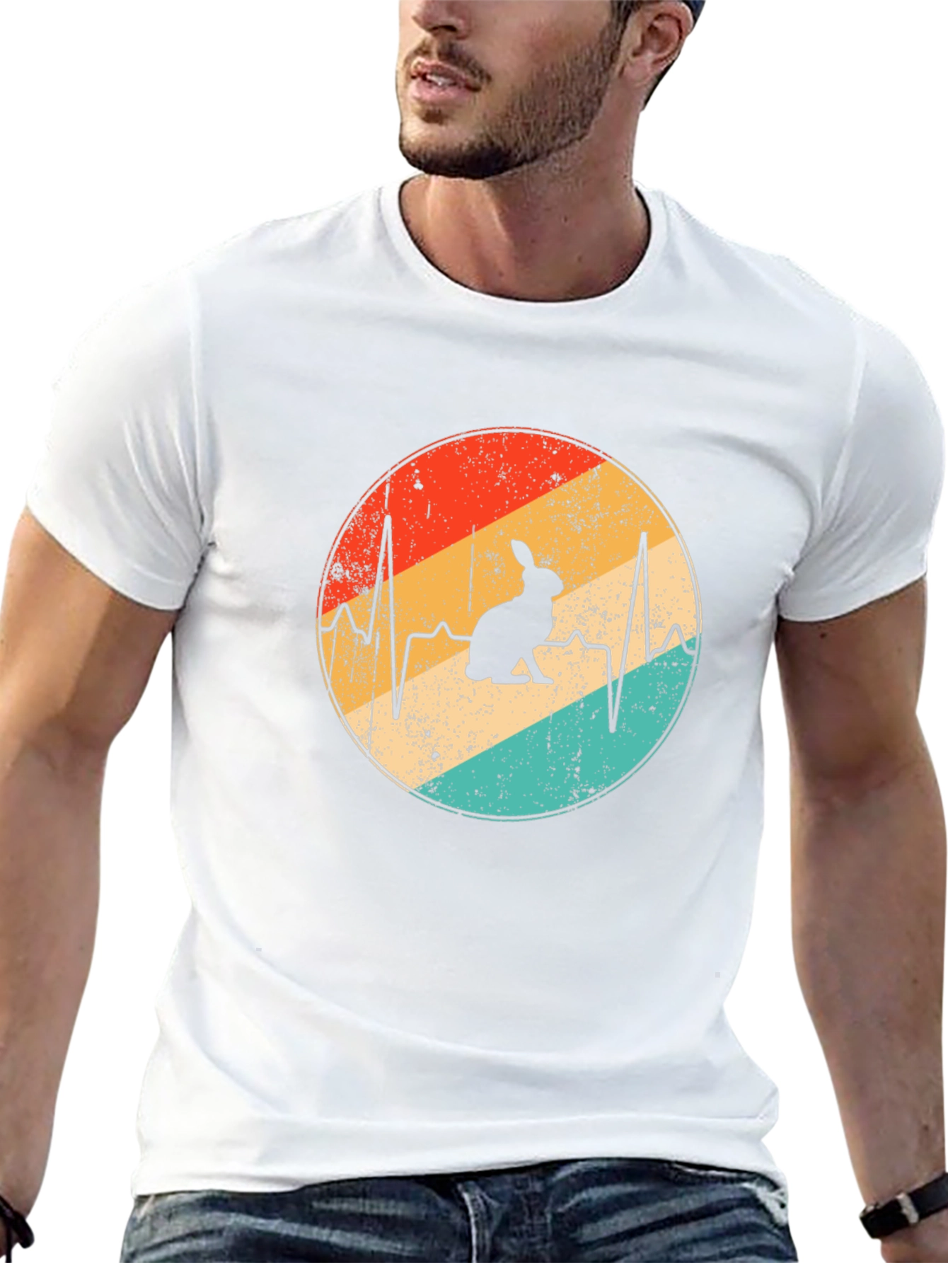 Rabbit Heartbeat Graphic Tee