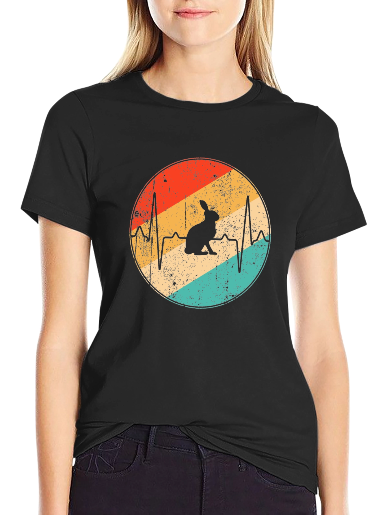 Rabbit Heartbeat Graphic Tee