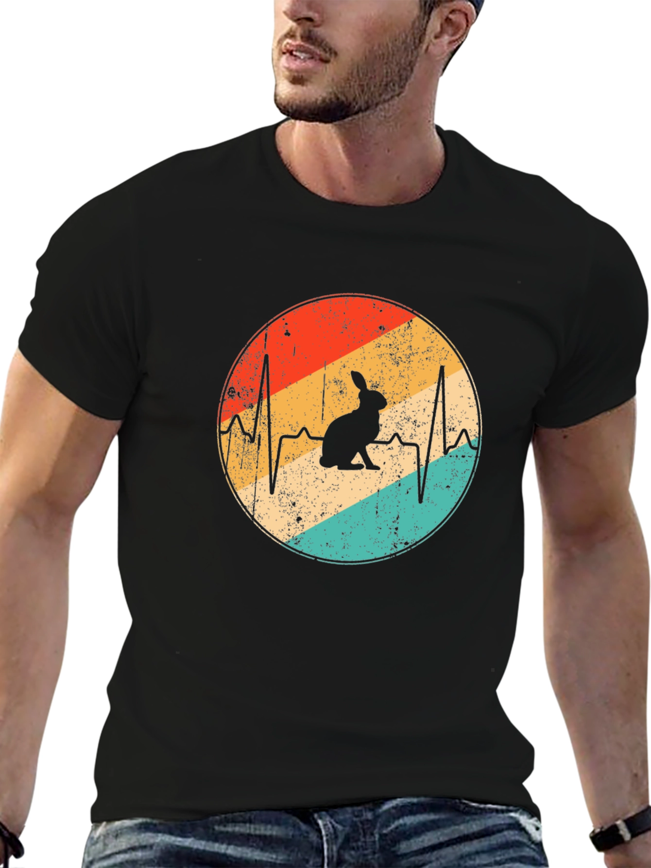 Rabbit Heartbeat Graphic Tee