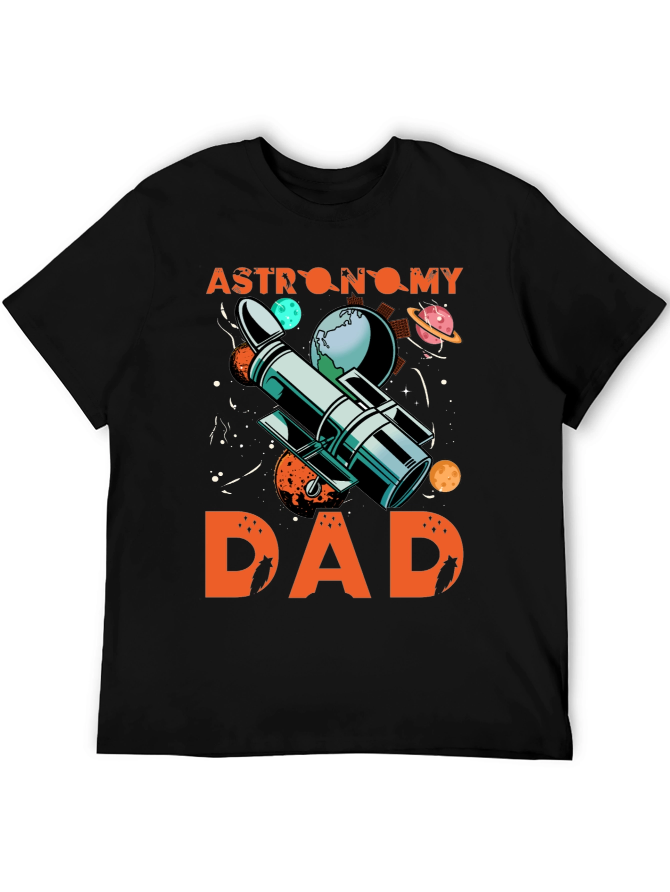 Astronomy Dad T-Shirt - Space Telescope Design