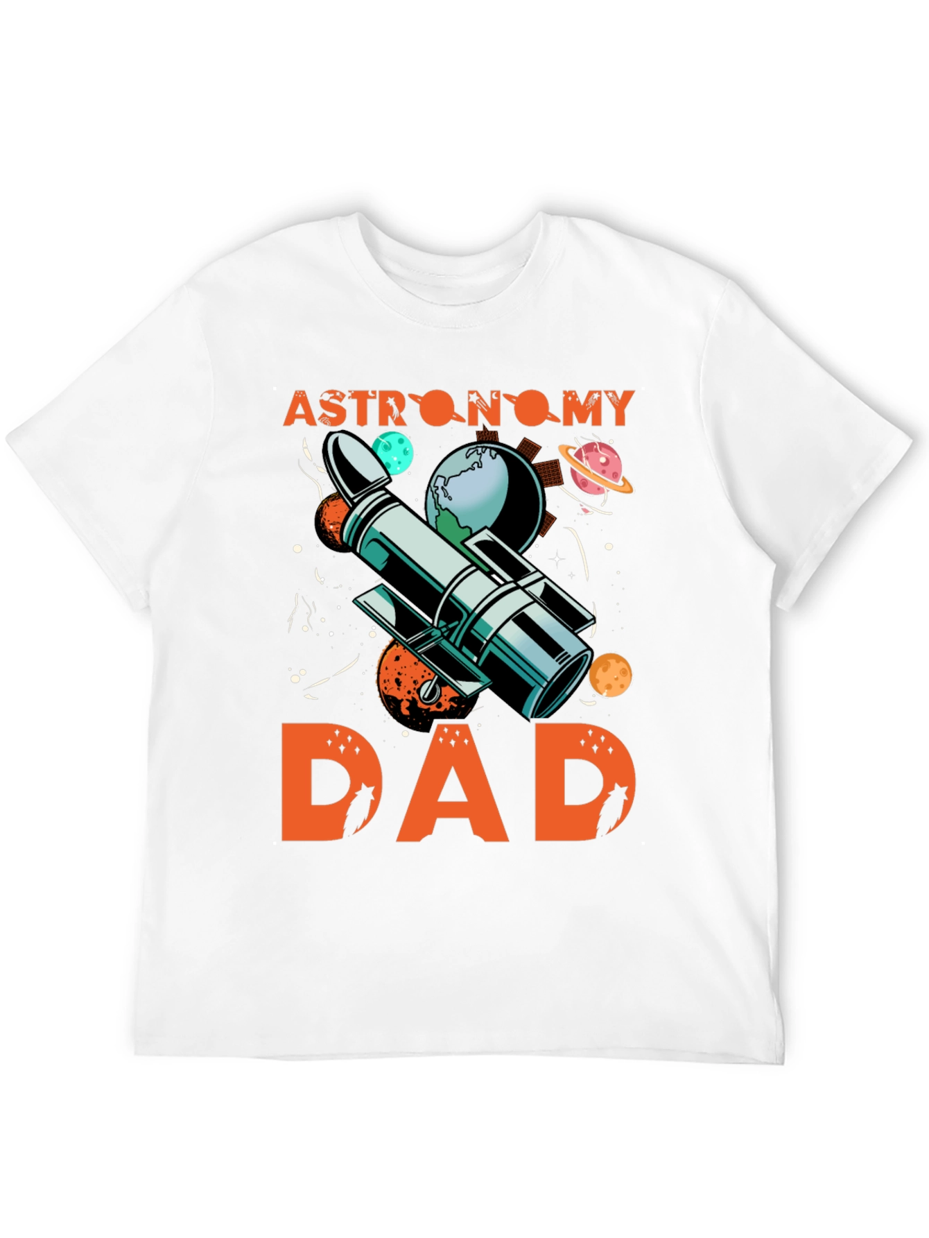 Astronomy Dad T-Shirt - Space Telescope Design