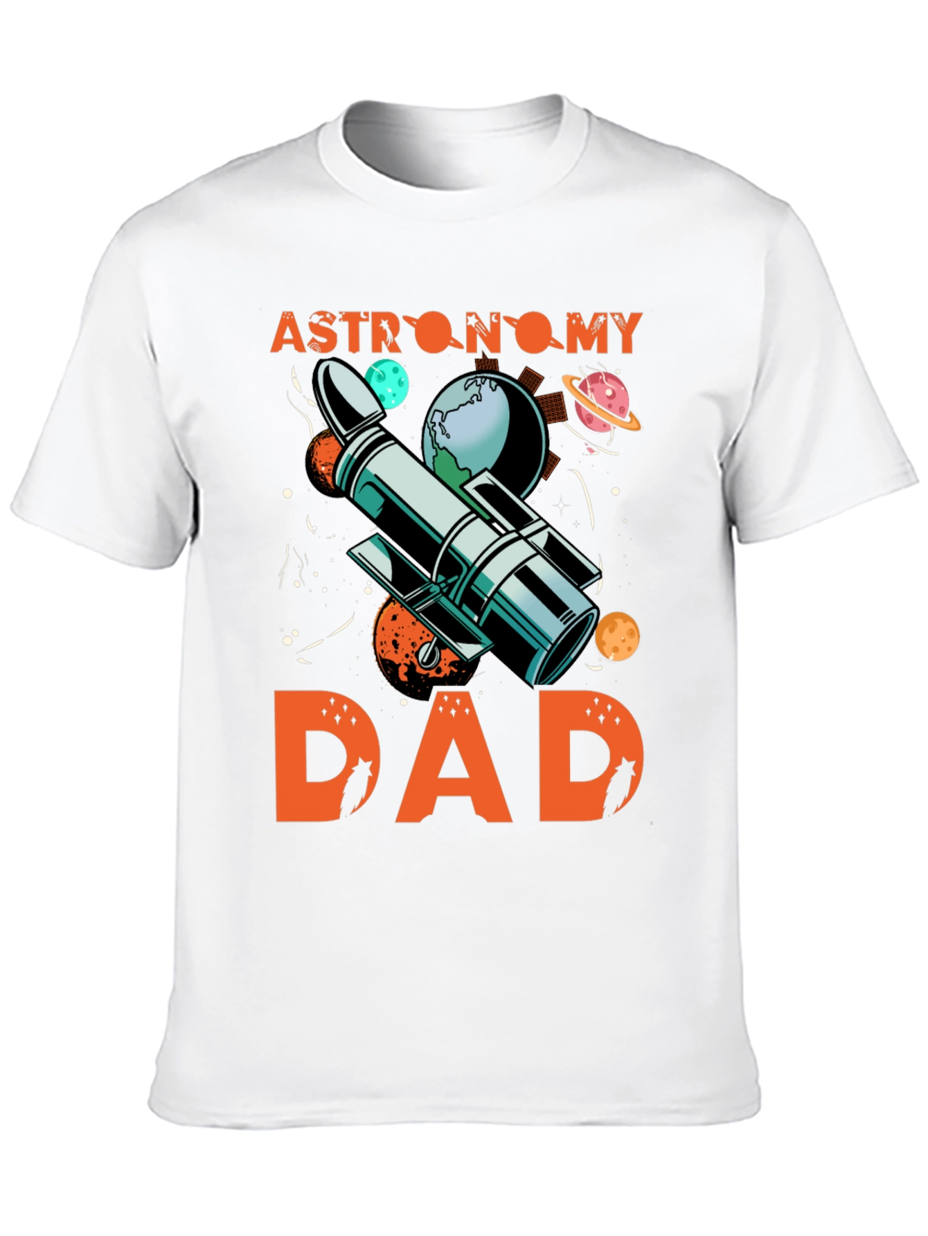 Astronomy Dad T-Shirt - Space Telescope Design