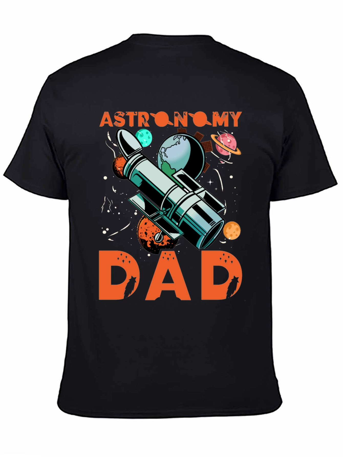 Astronomy Dad T-Shirt - Space Telescope Design