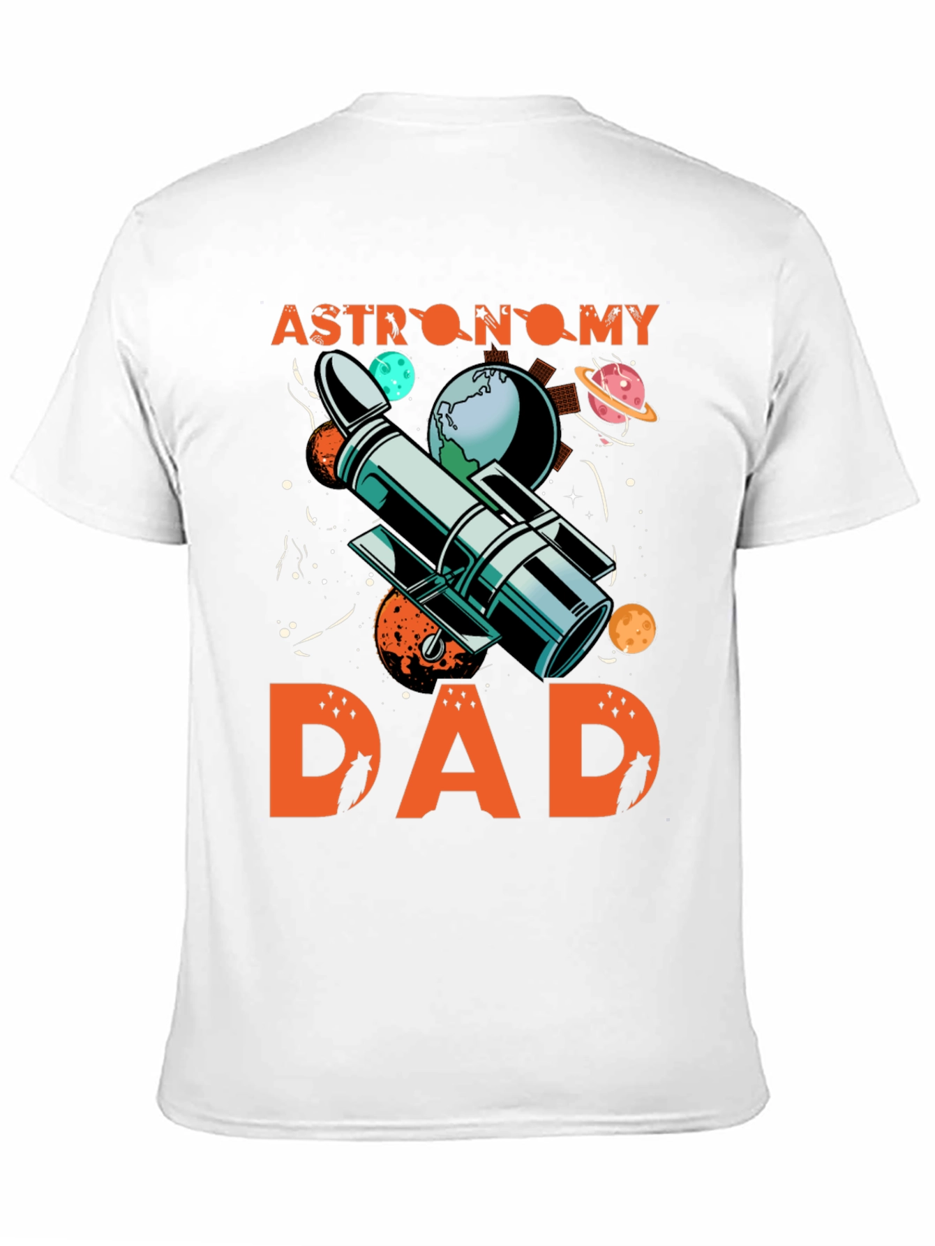 Astronomy Dad T-Shirt - Space Telescope Design