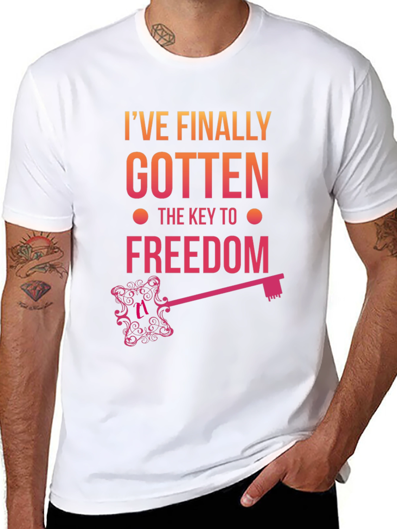 Freedom Key Graphic T-Shirt