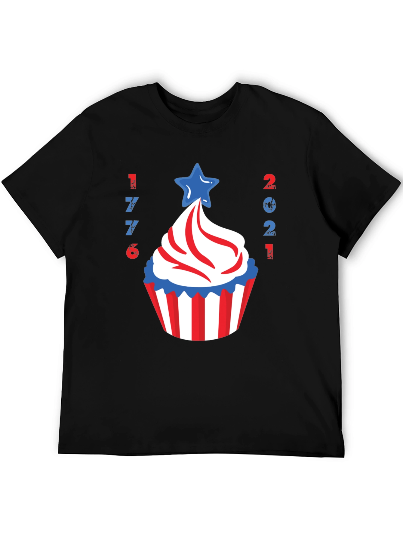 Patriotic Cupcake T-Shirt American 4th of July Tee
