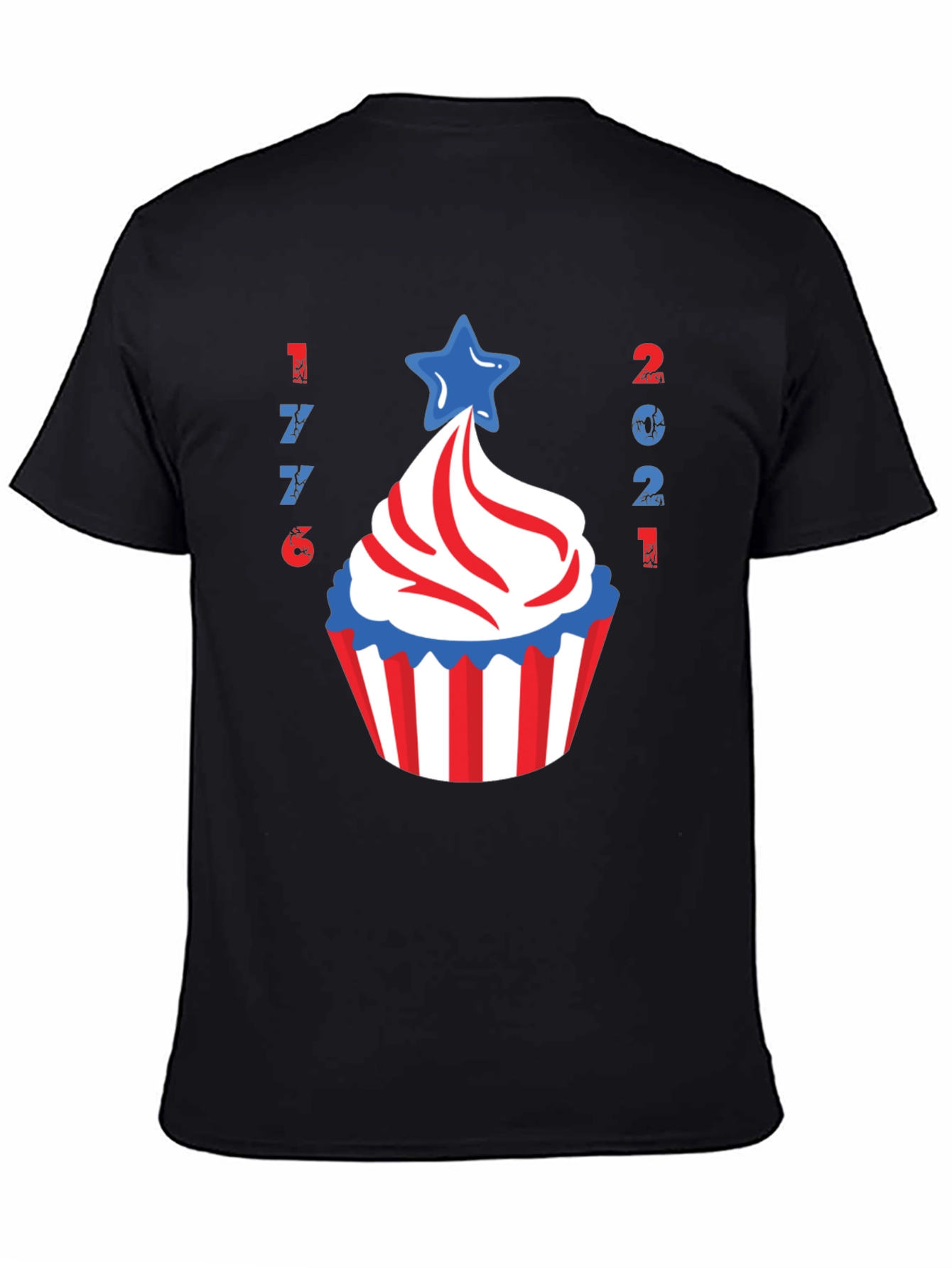 Patriotic Cupcake T-Shirt American 4th of July Tee