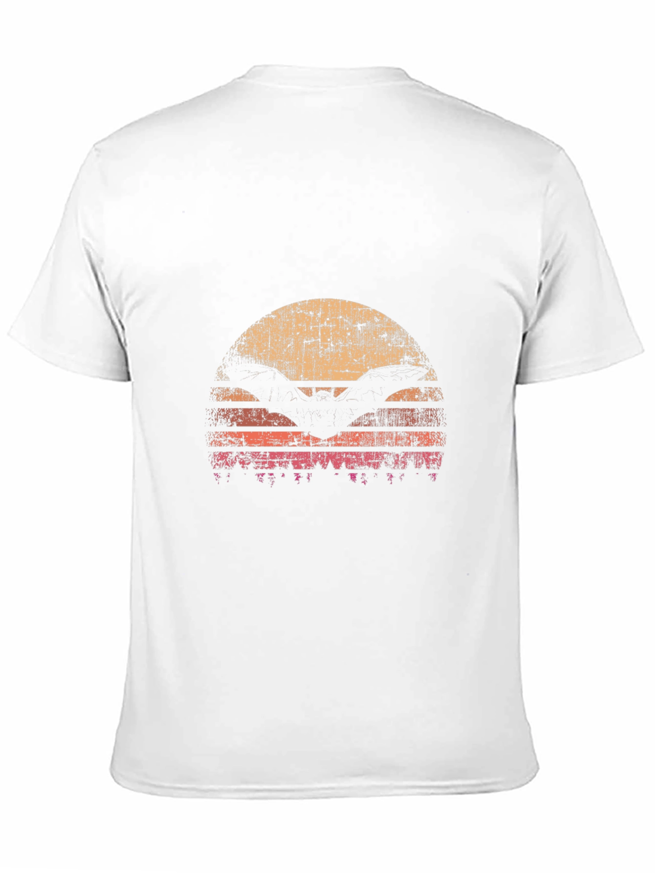 Retro Sunset Bat T-Shirt