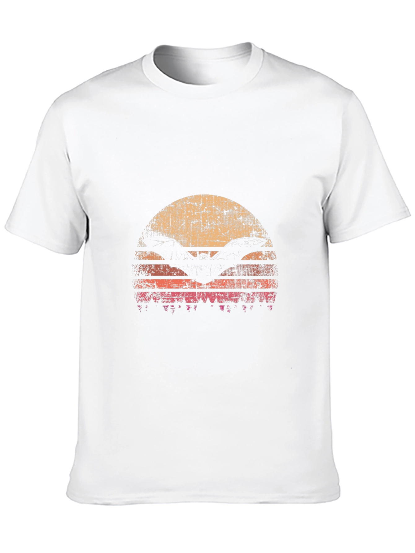 Retro Sunset Bat T-Shirt