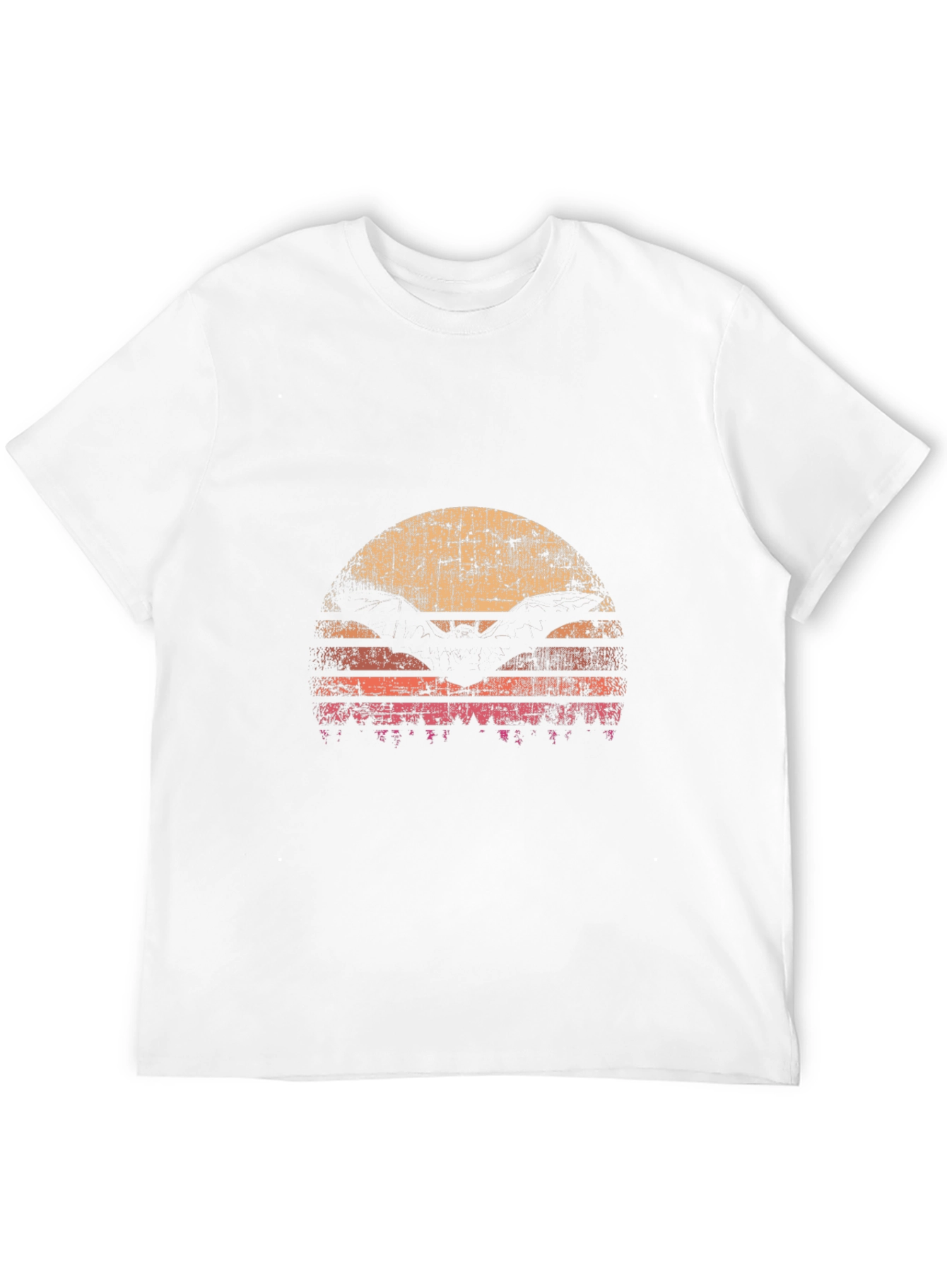 Retro Sunset Bat T-Shirt
