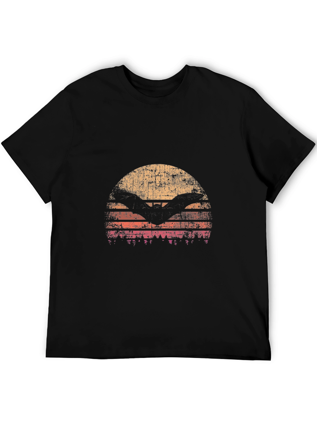 Retro Sunset Bat T-Shirt