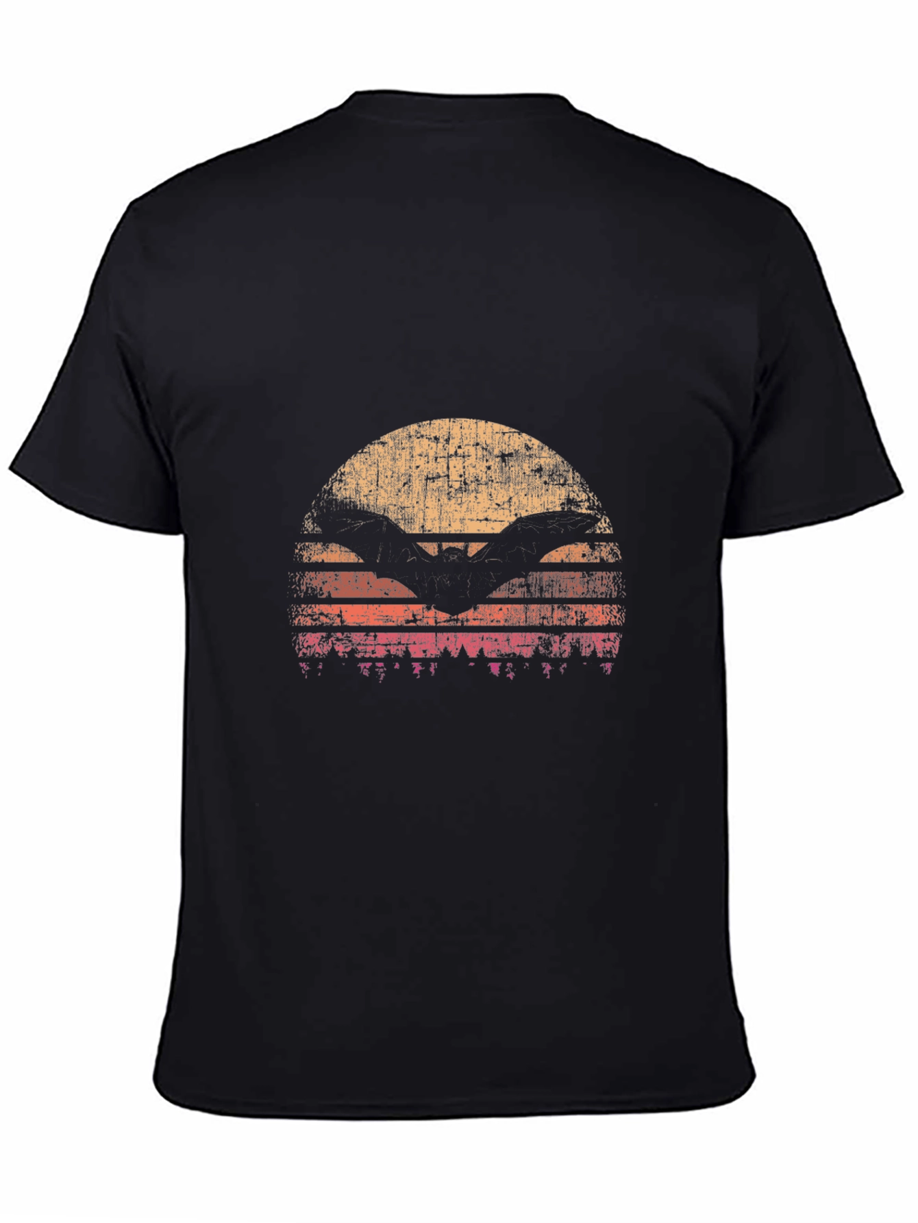Retro Sunset Bat T-Shirt