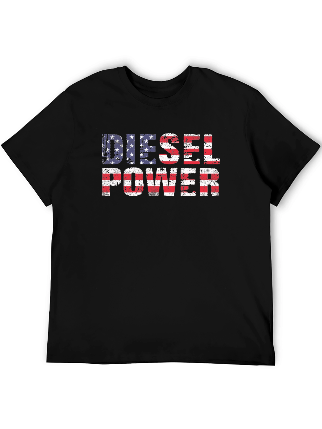 Diesel Power American Flag Graphic T-Shirt