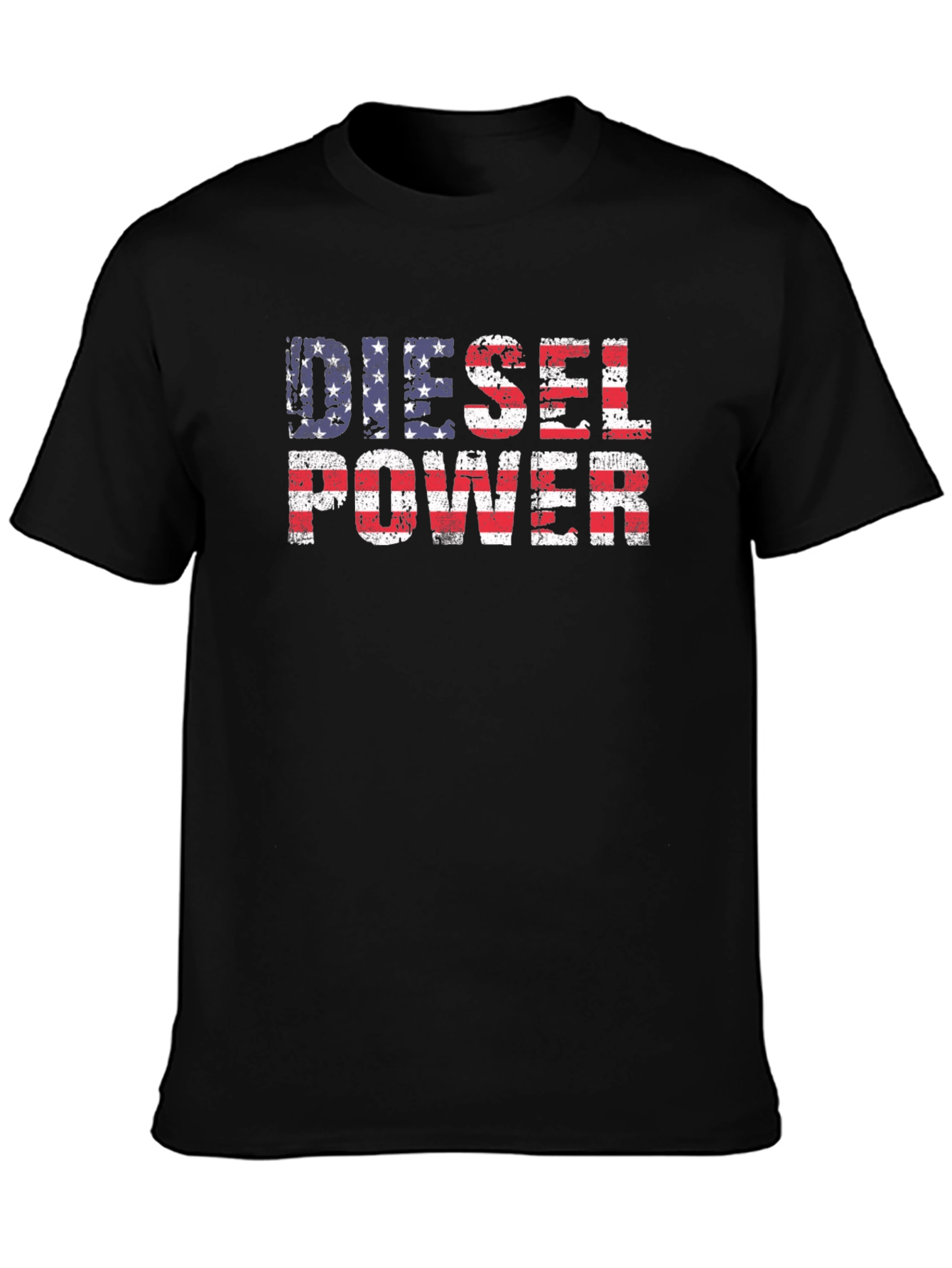 Diesel Power American Flag Graphic T-Shirt