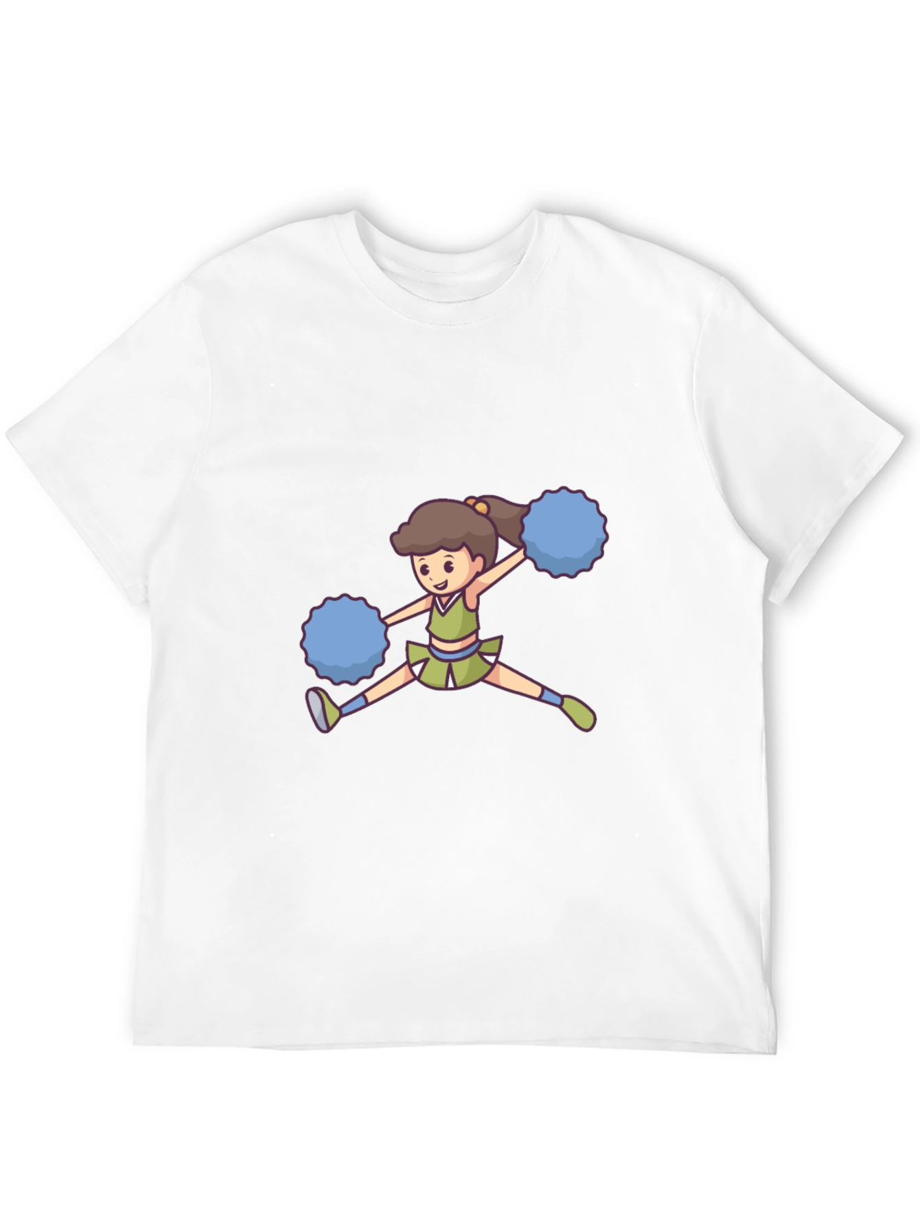 Cheerleader Graphic Black Tee