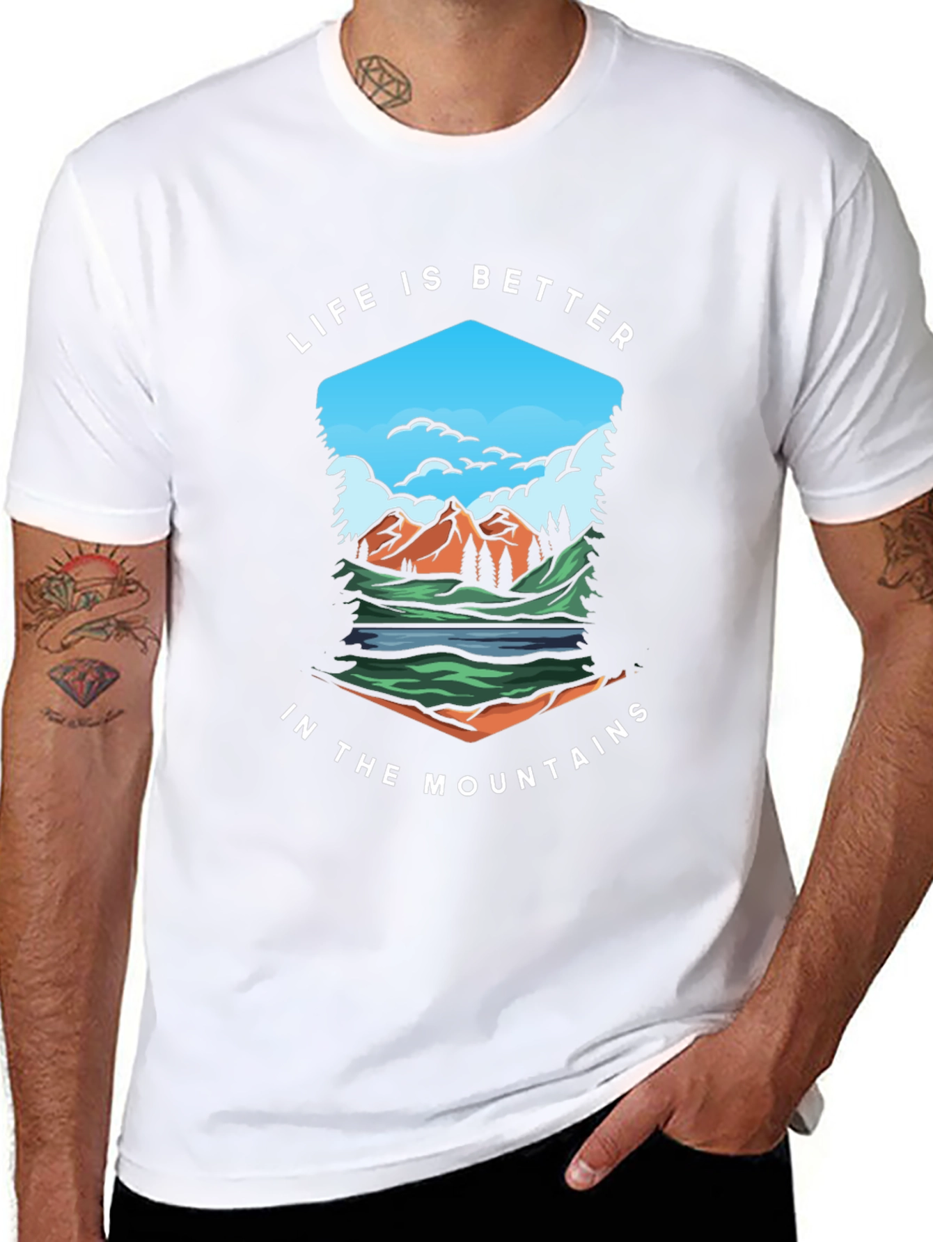 Mountain Life Graphic Tee - Nature Inspired Comfort
