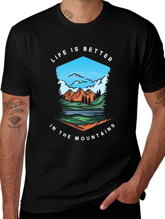 Mountain Life Graphic Tee - Nature Inspired Comfort