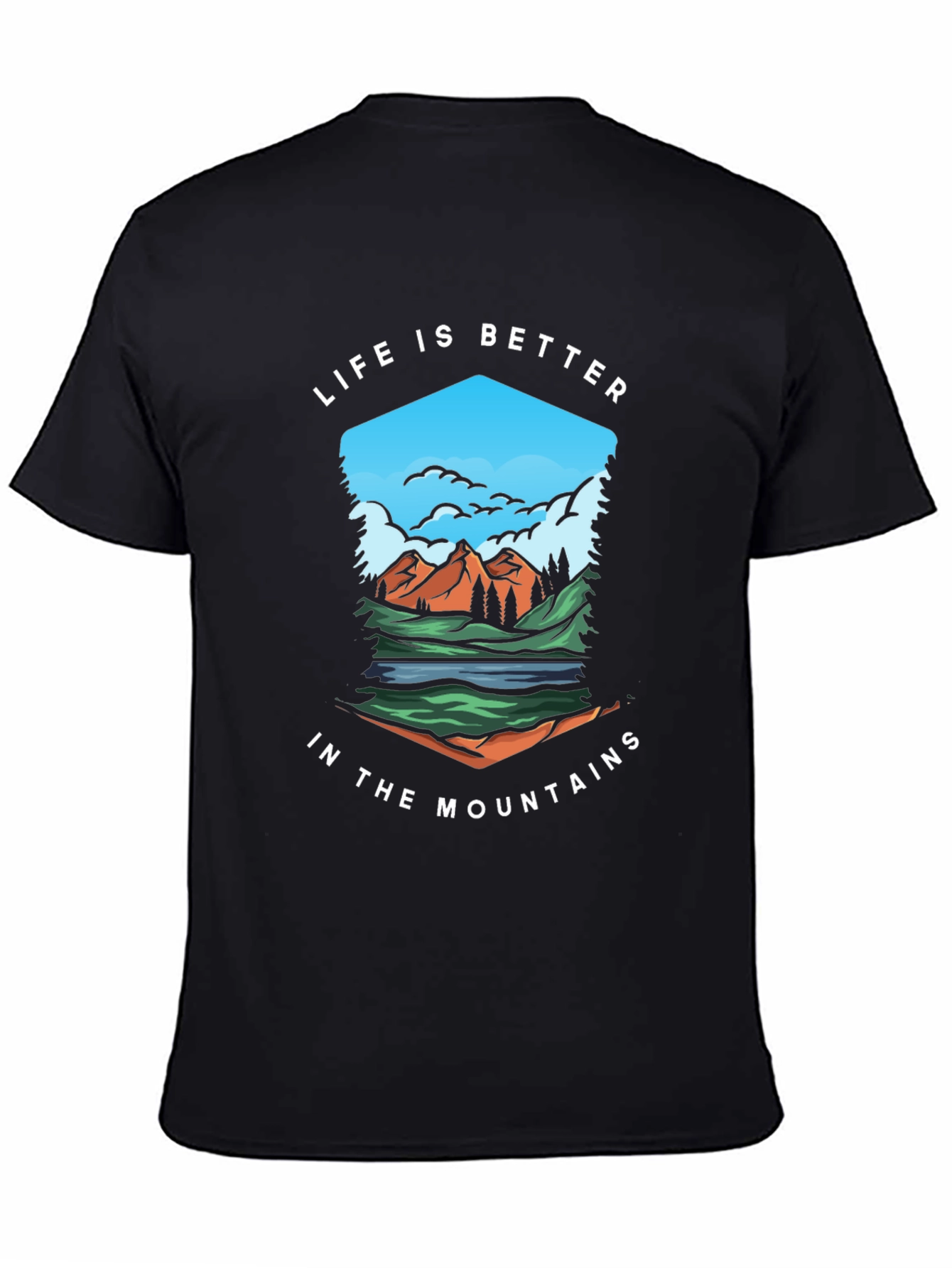 Mountain Life Graphic Tee - Nature Inspired Comfort