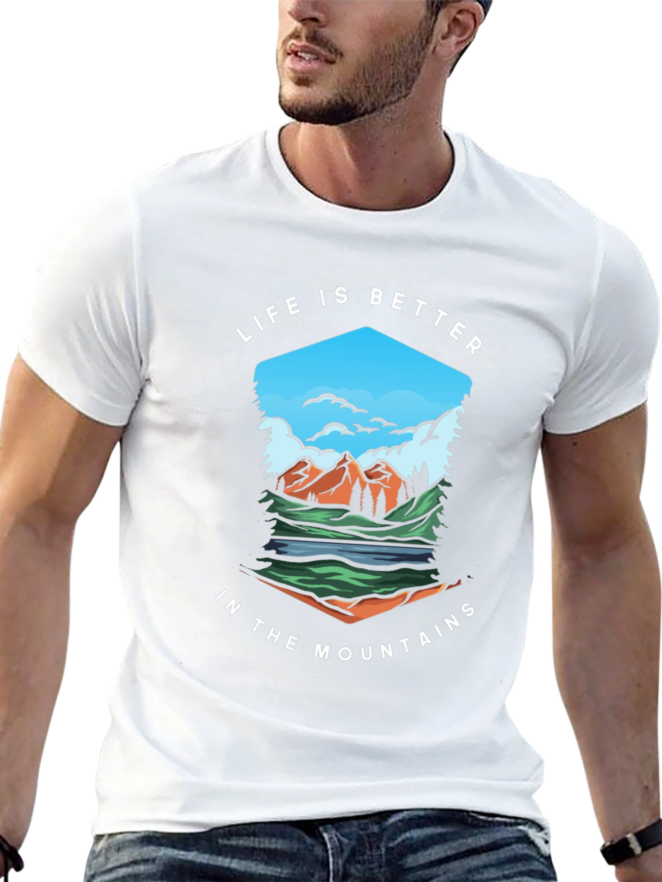 Mountain Life Graphic Tee - Nature Inspired Comfort