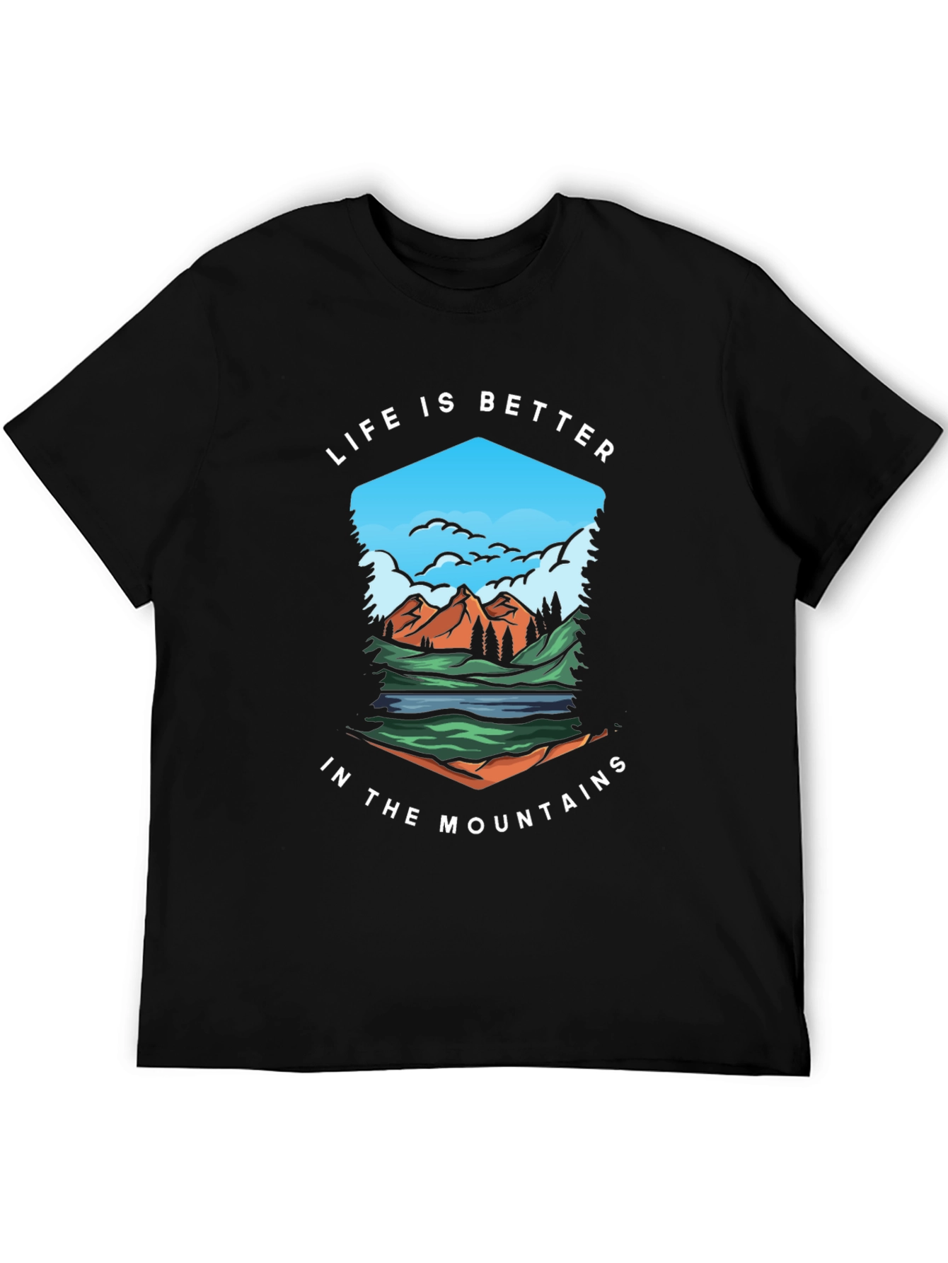 Mountain Life Graphic Tee - Nature Inspired Comfort
