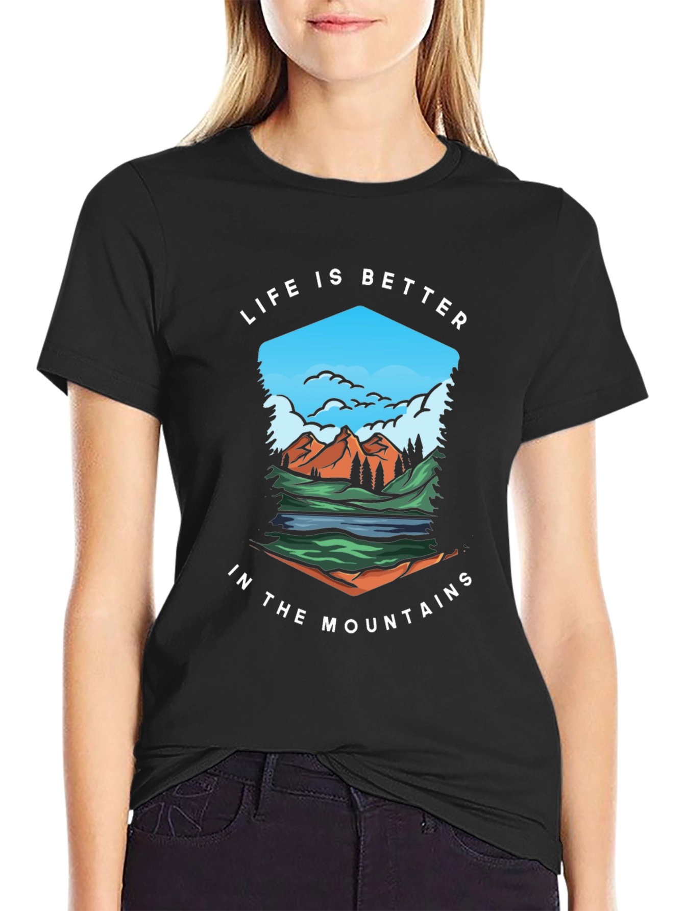 Mountain Life Graphic Tee - Nature Inspired Comfort
