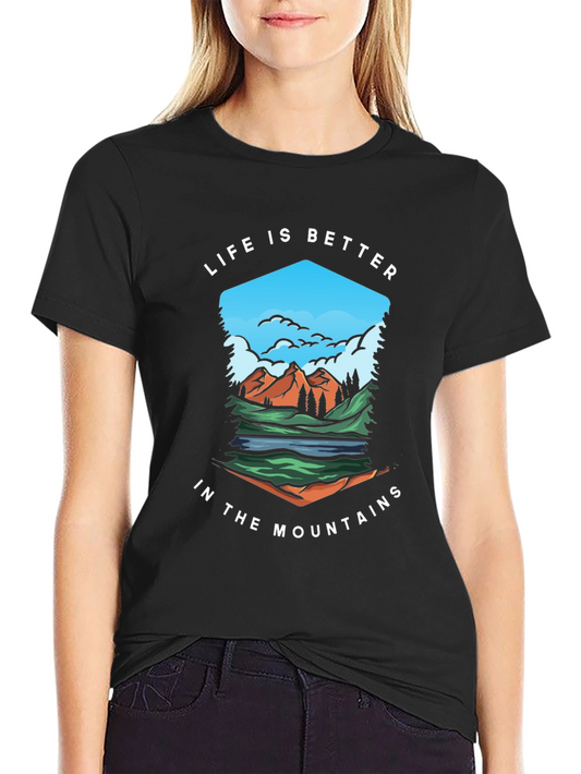 Mountain Life Graphic Tee - Nature Inspired Comfort