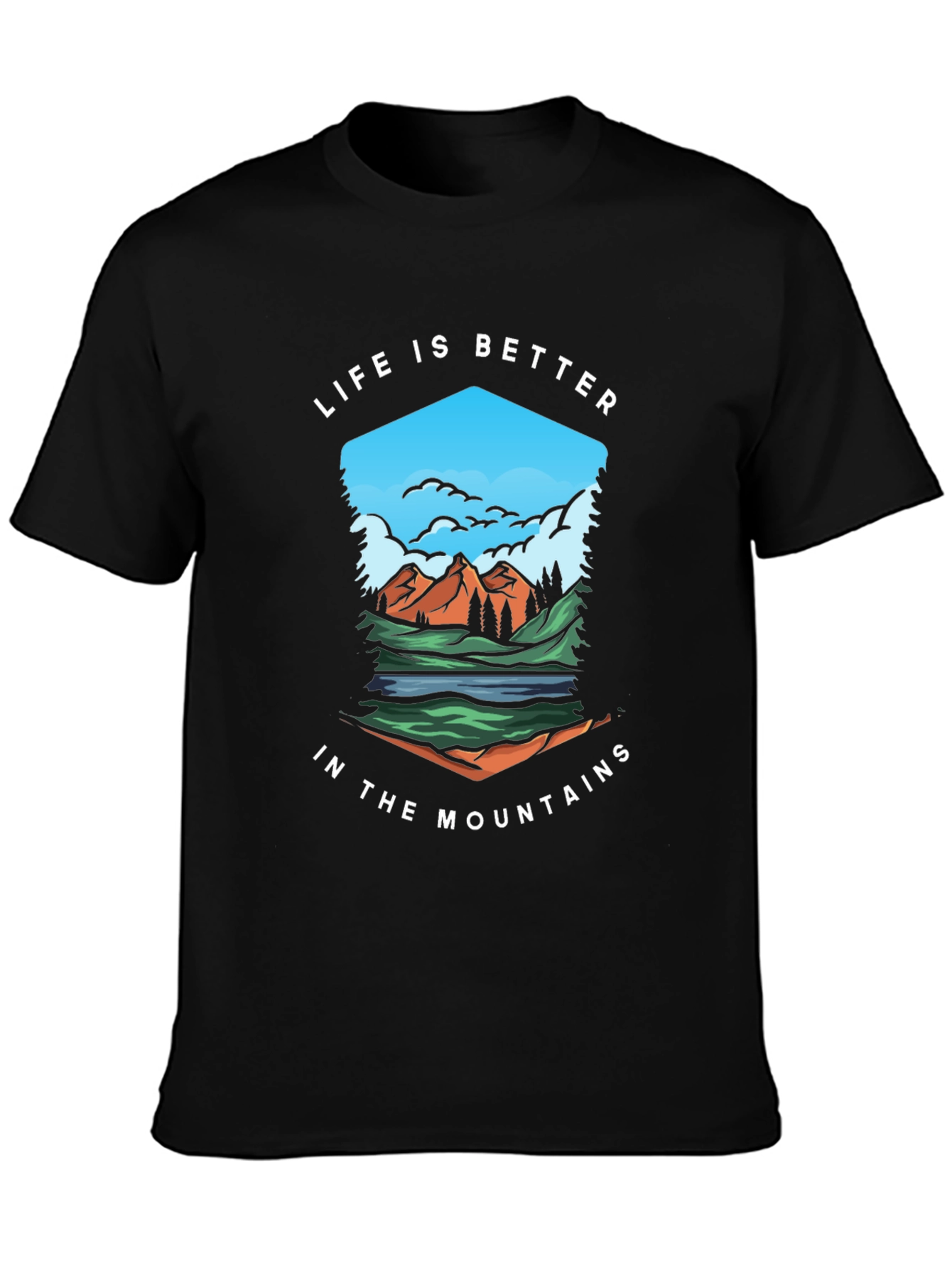 Mountain Life Graphic Tee - Nature Inspired Comfort