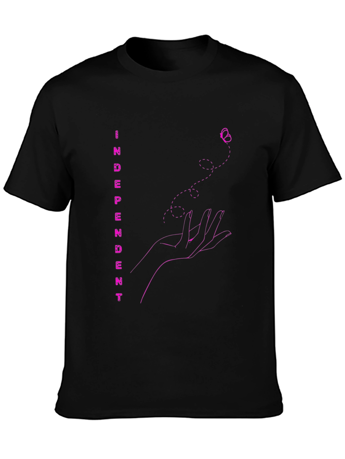 Butterfly Freedom Black T-Shirt