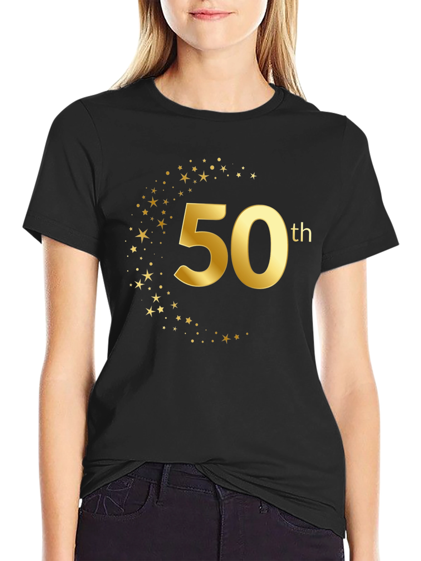 50th Birthday Black T-Shirt