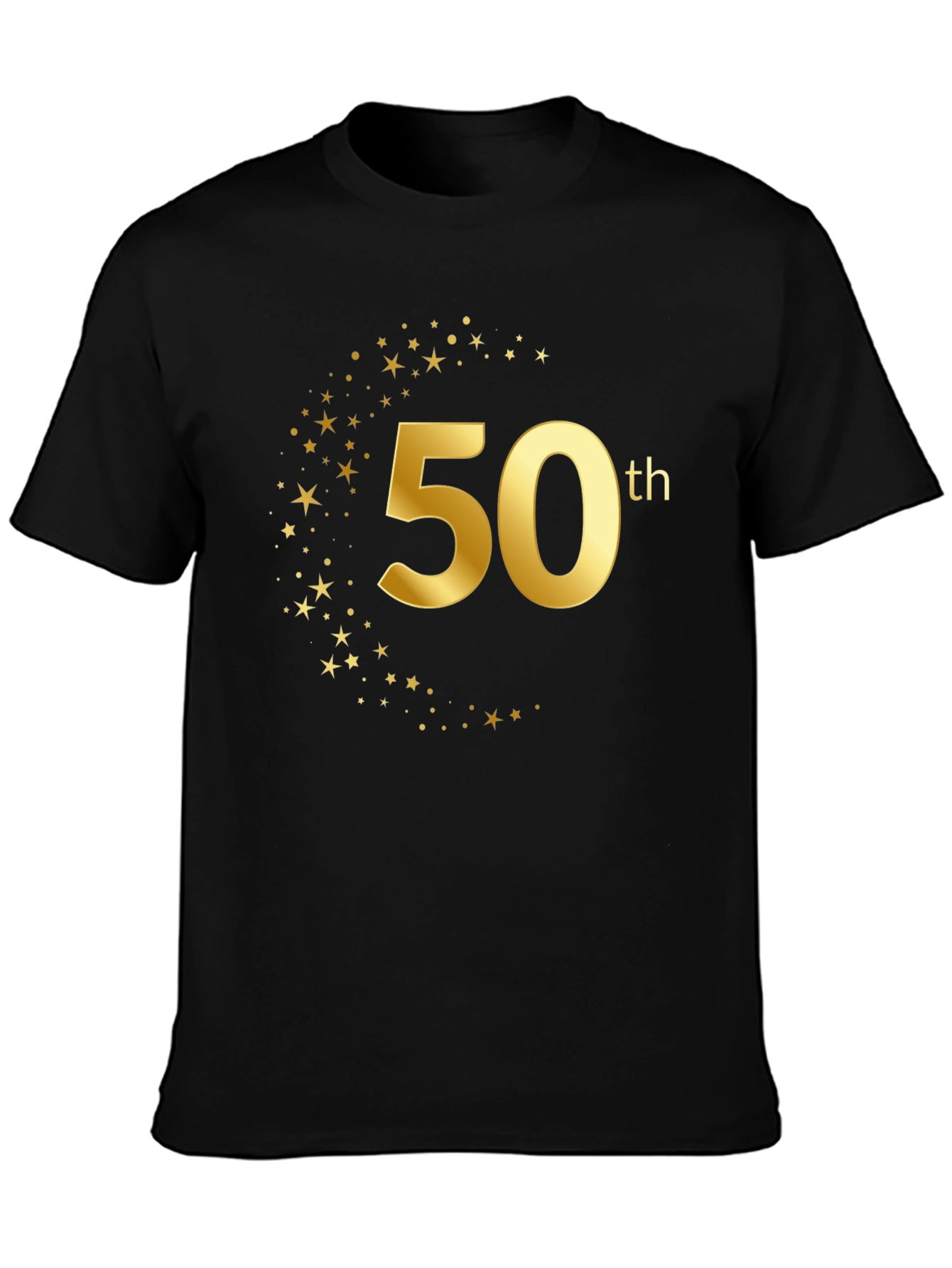 50th Birthday Black T-Shirt