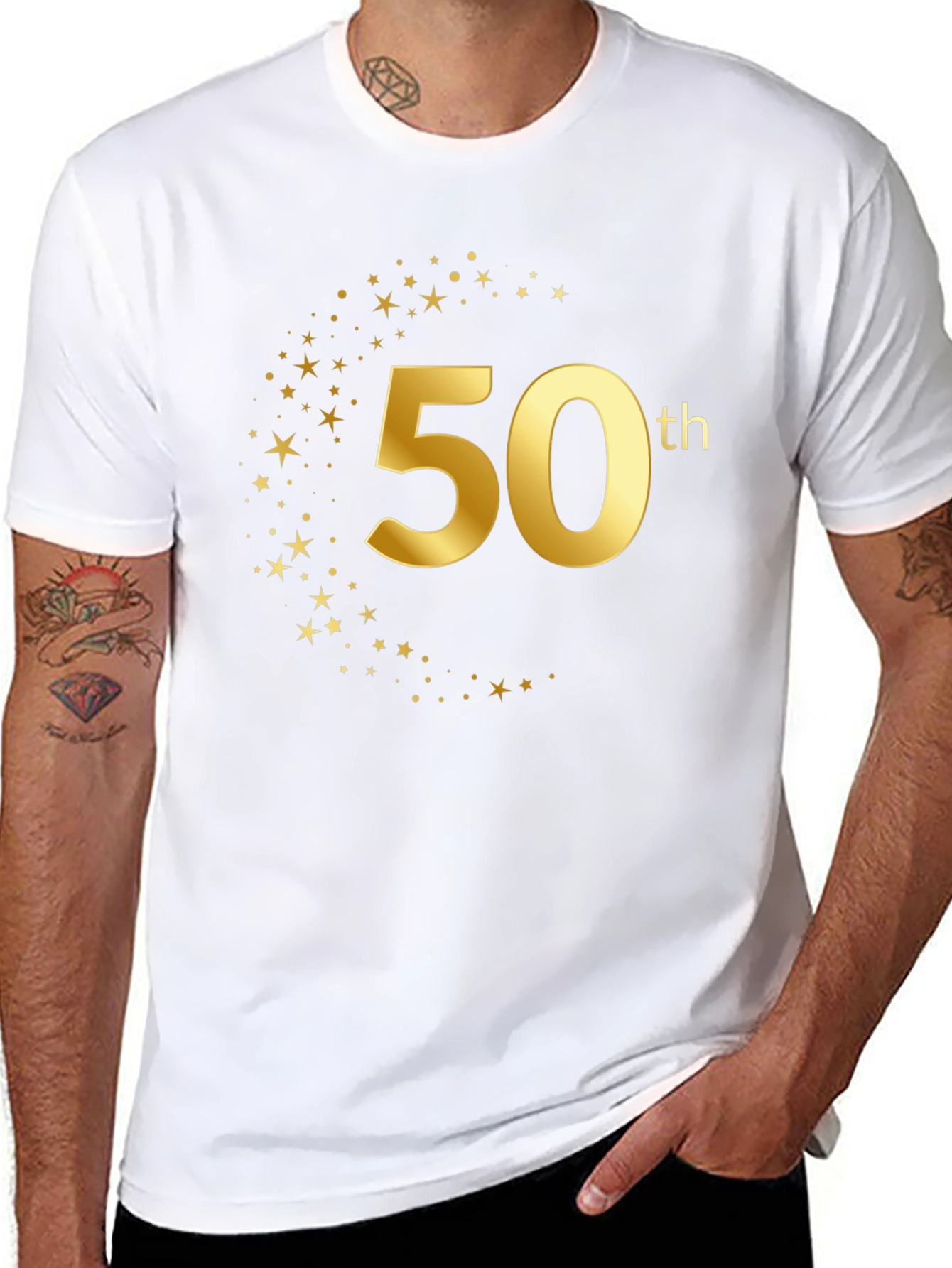 50th Birthday Black T-Shirt