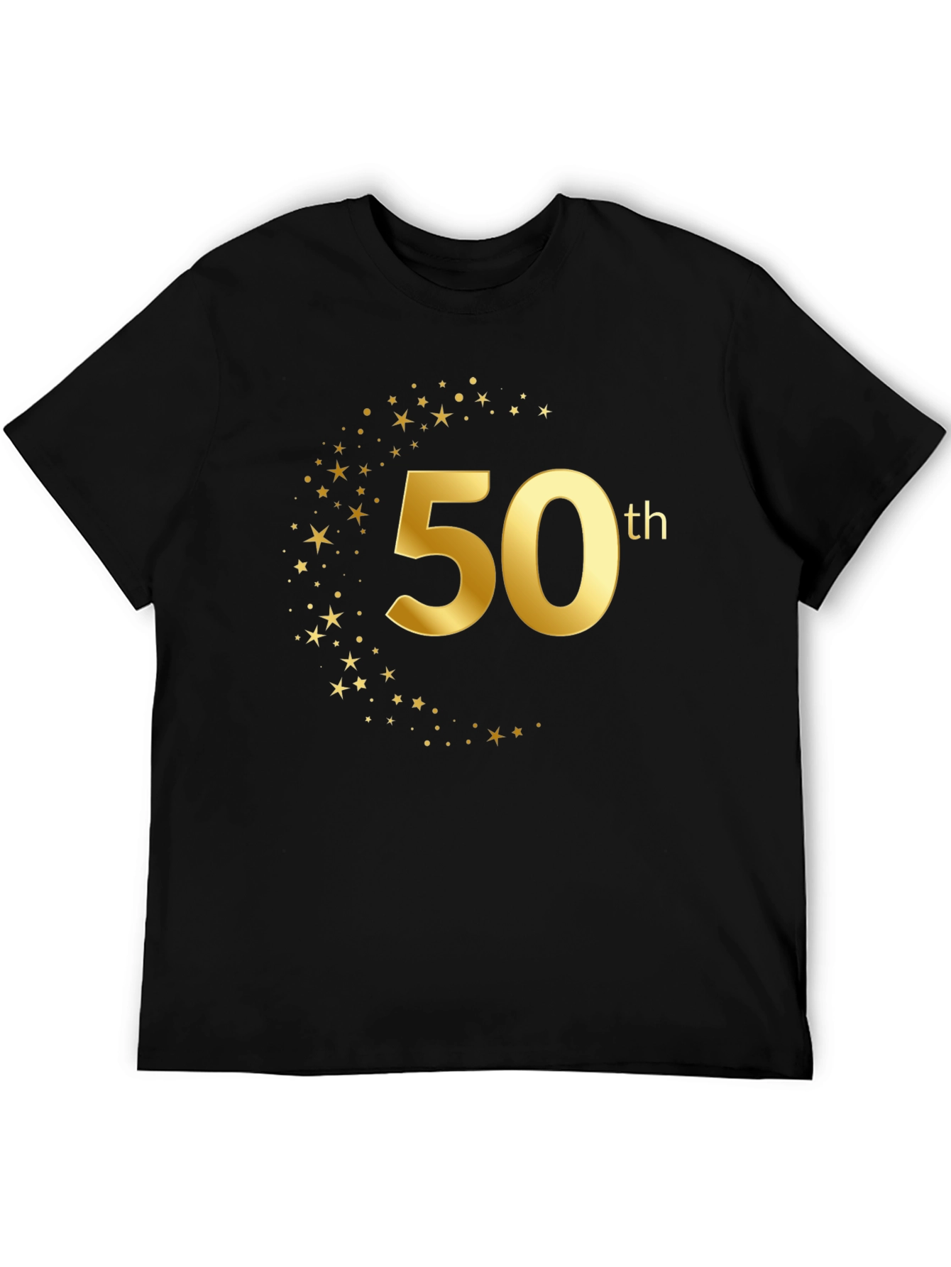 50th Birthday Black T-Shirt