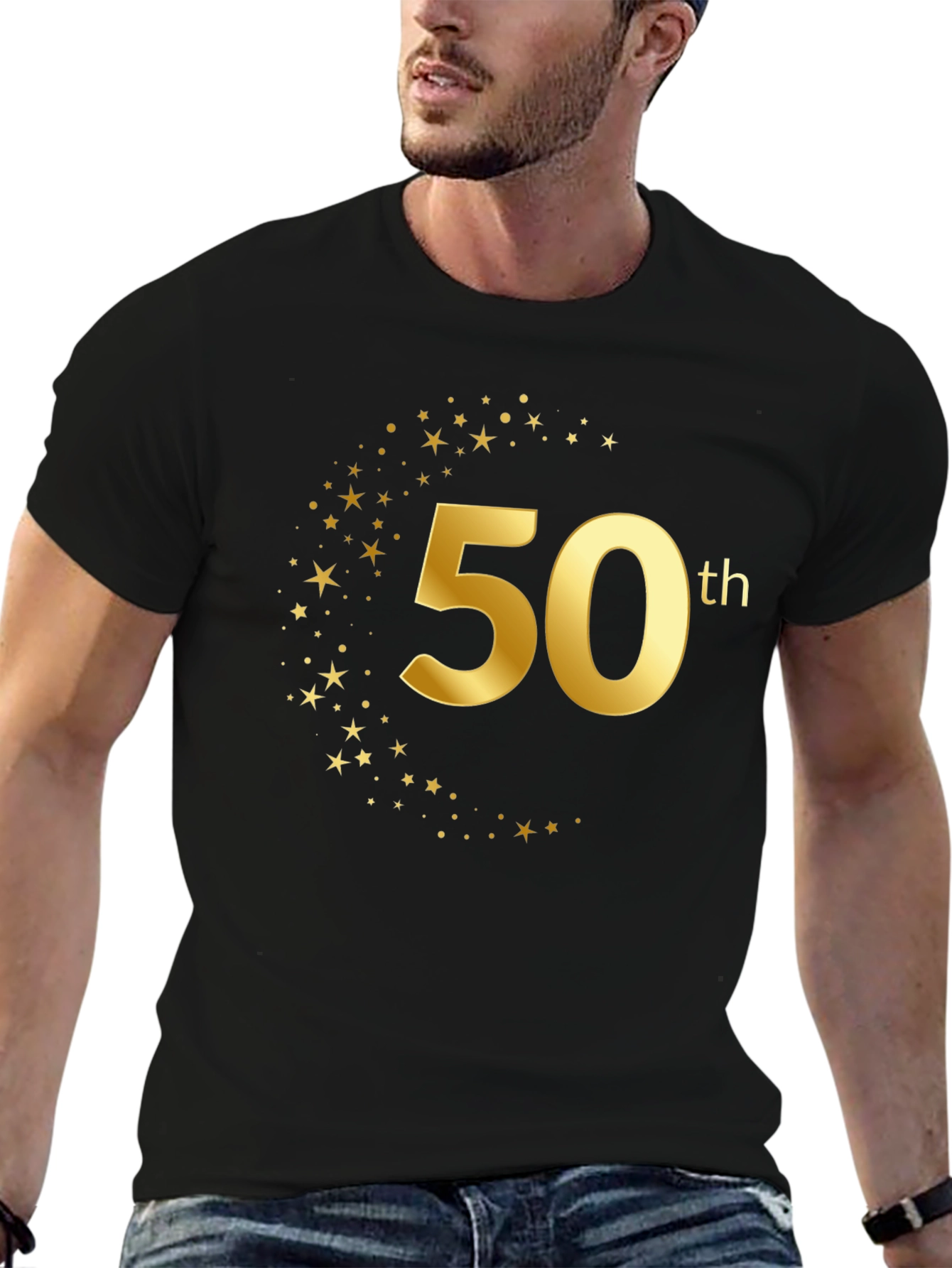 50th Birthday Black T-Shirt