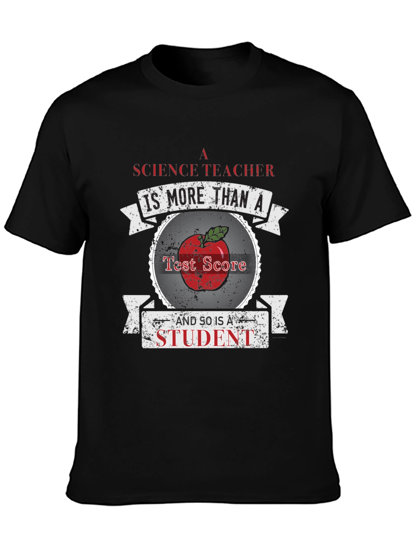 Science Teacher Student Apple Graphic T-Shirt