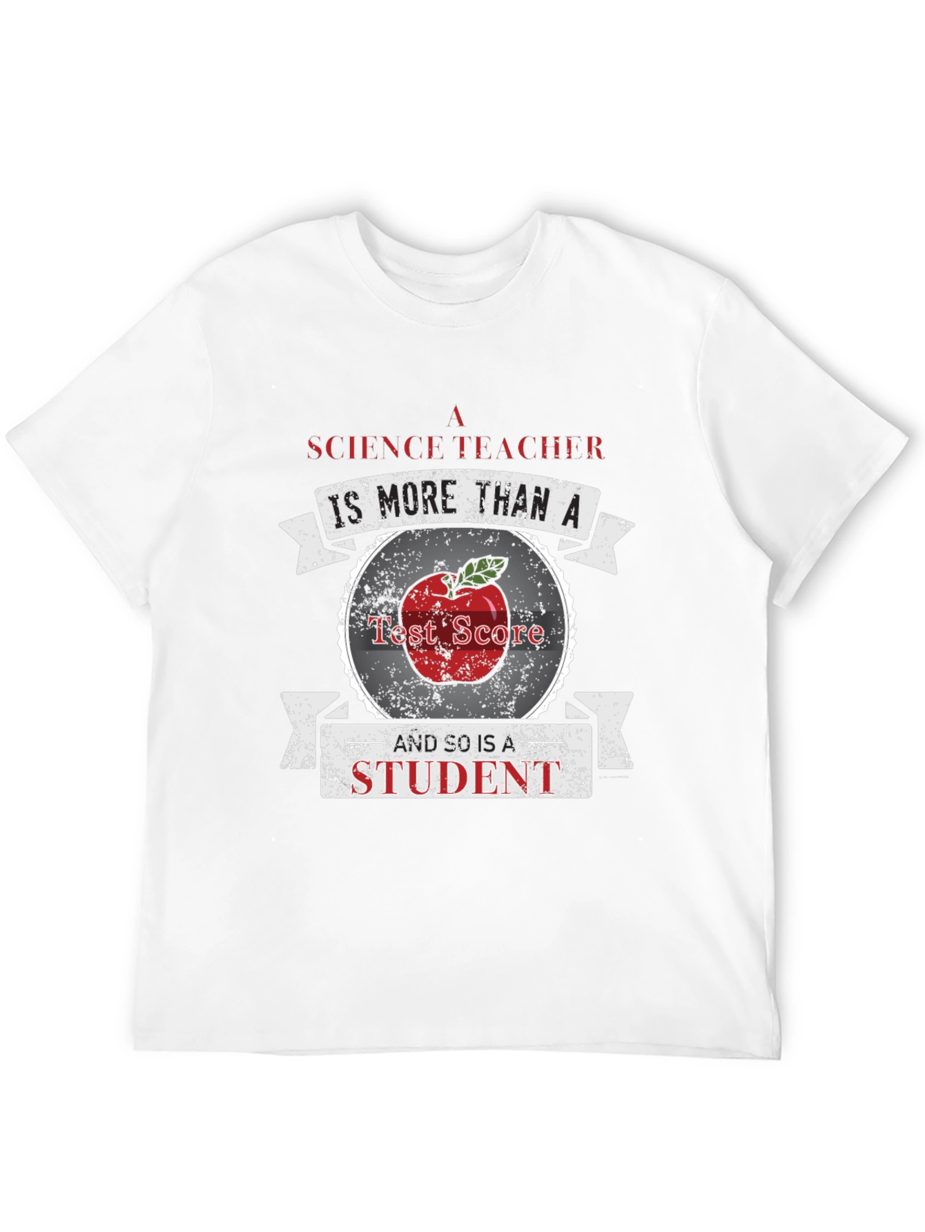 Science Teacher Student Apple Graphic T-Shirt