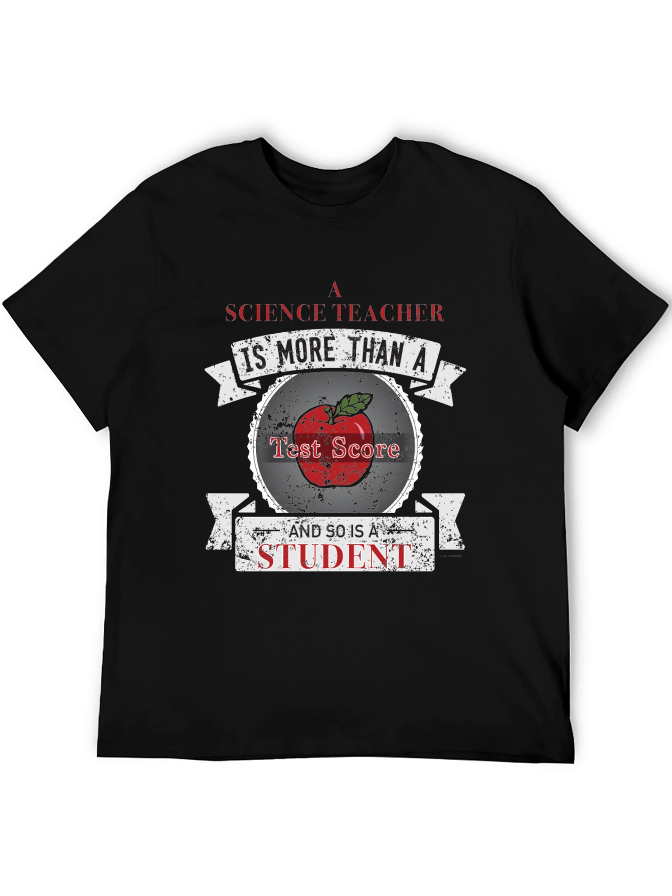 Science Teacher Student Apple Graphic T-Shirt