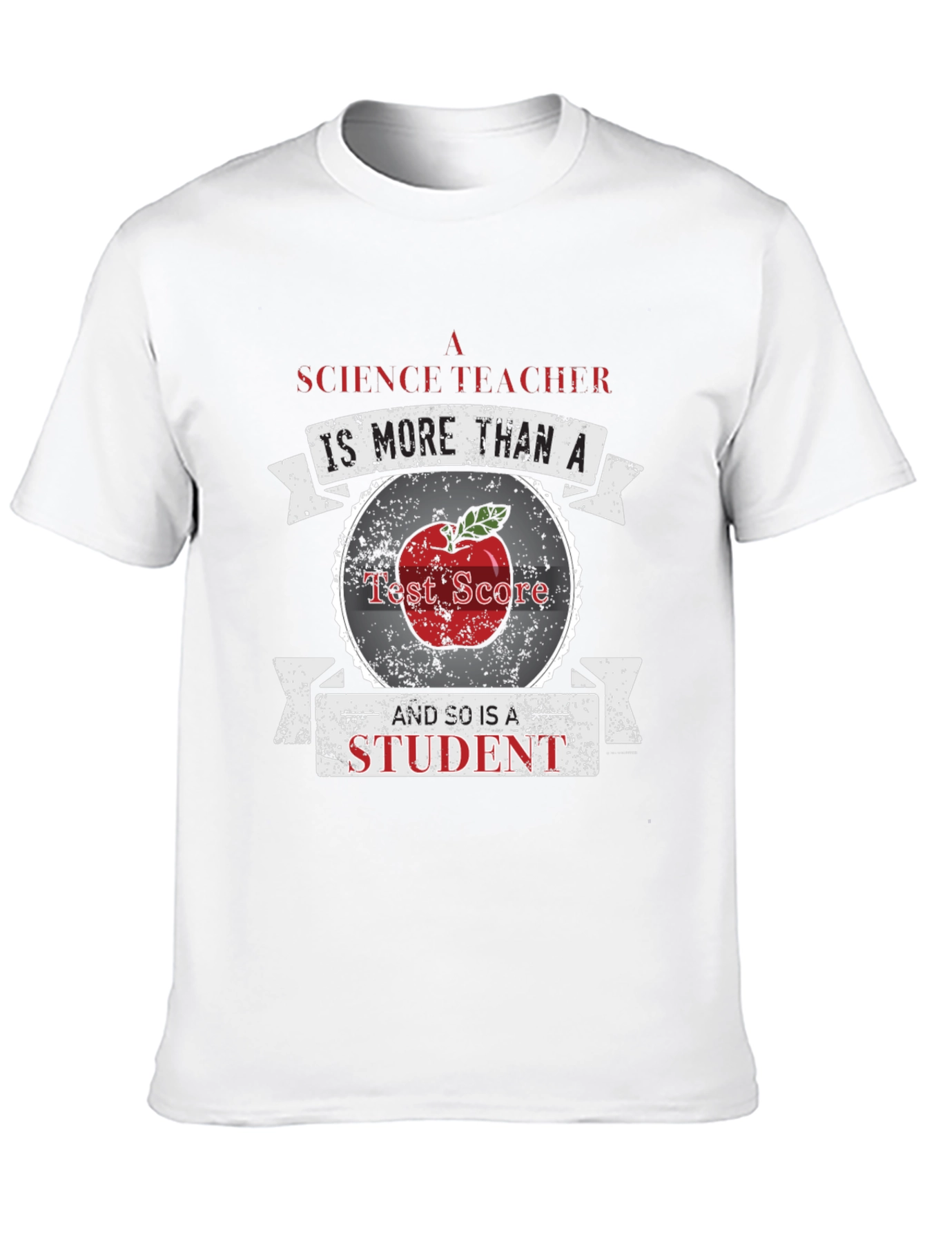 Science Teacher Student Apple Graphic T-Shirt